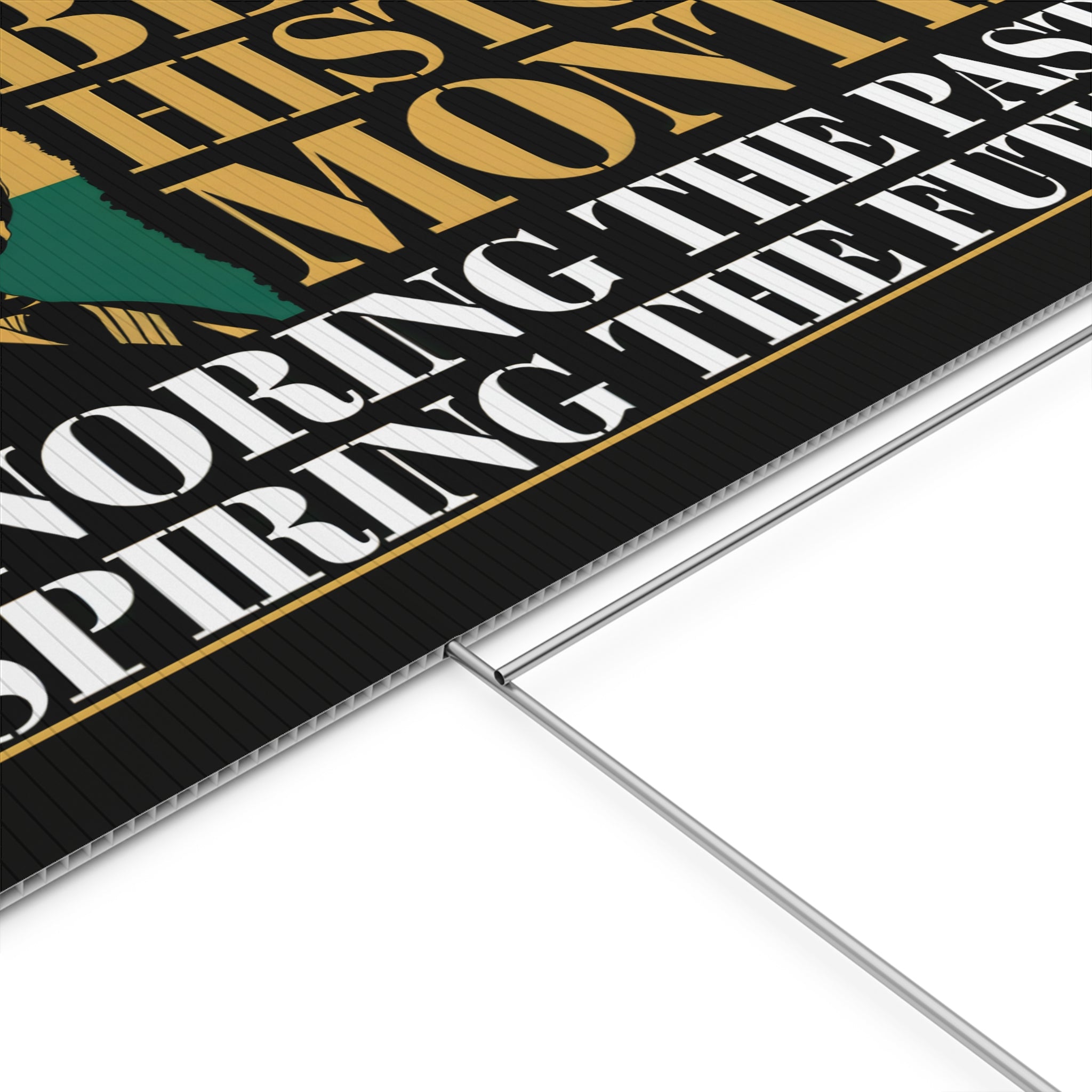 Black History Month Yard Sign | 24x18" | Double-Sided | Made in USA - Prideful Roots