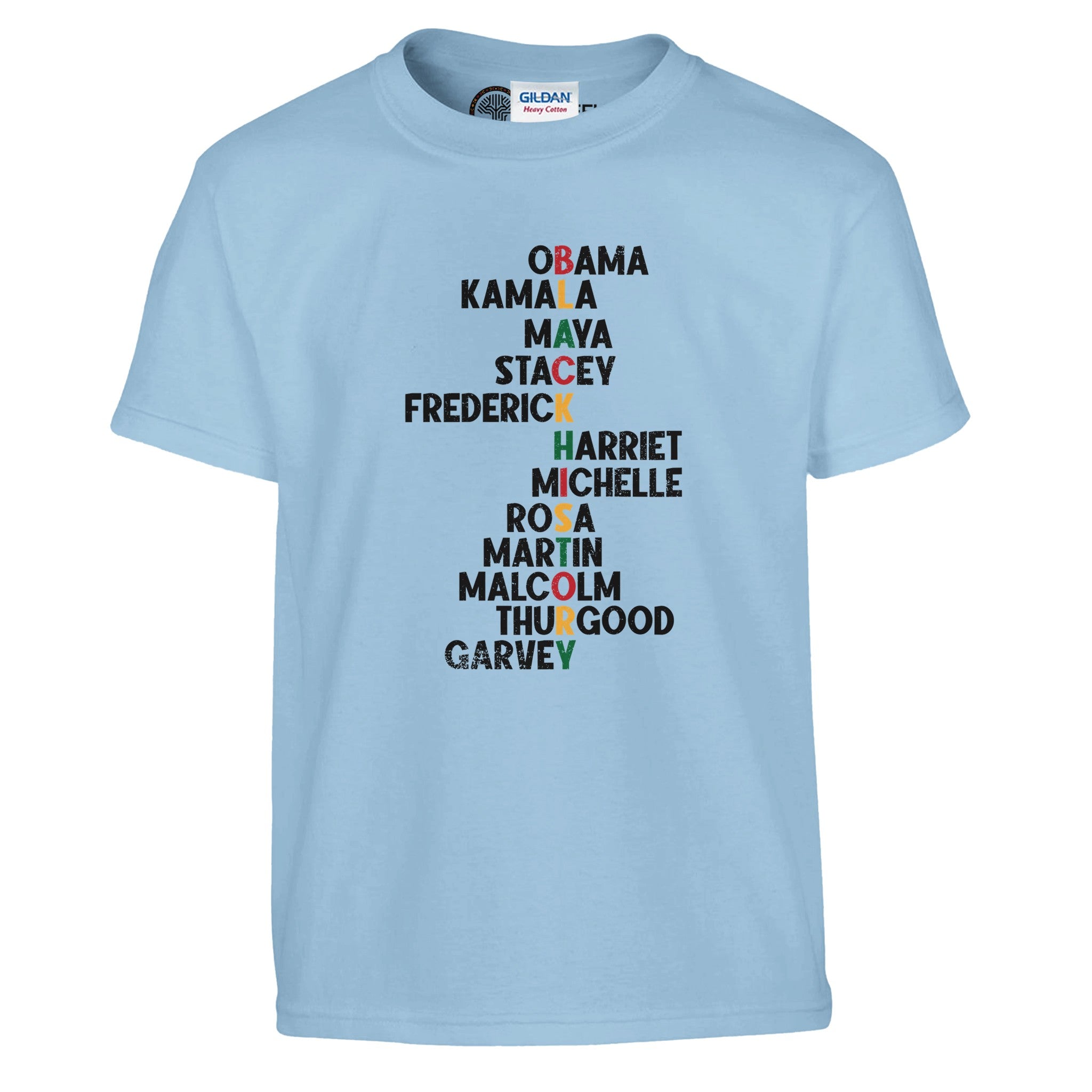 Black History Icons - Obama Kamala Maya Stacey T-shirt For Kids - Prideful Roots