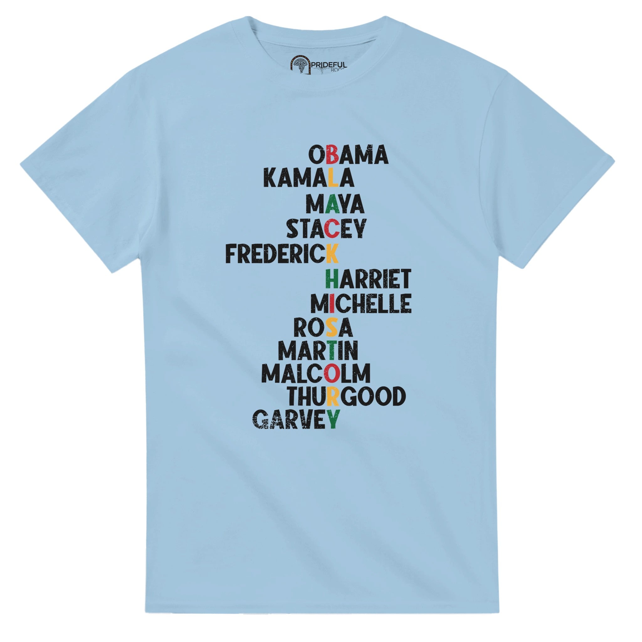 Black History Icons - Obama Kamala Maya Stacey T-shirt For Men & Women - Prideful Roots