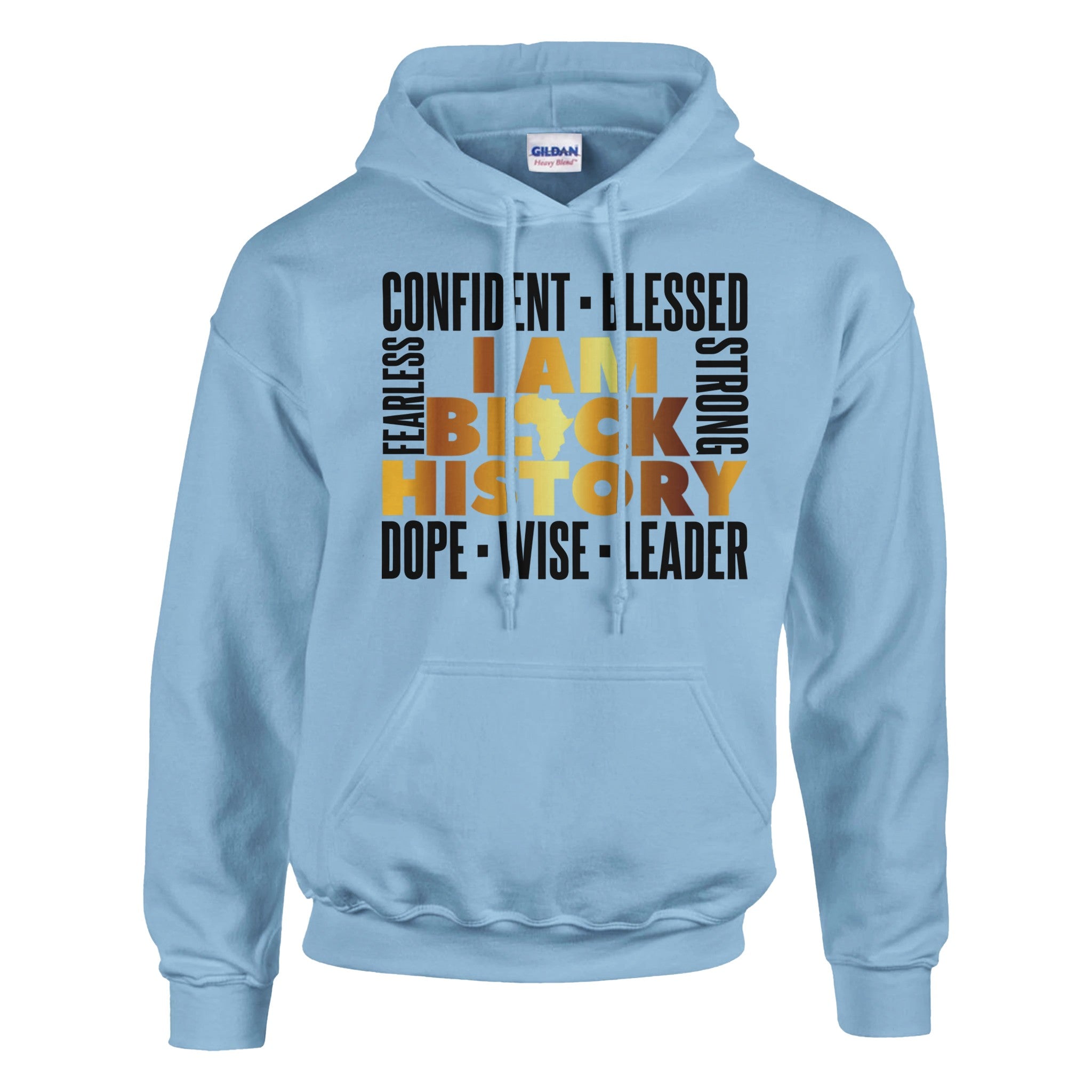 I Am Black History Golden Hoodie For Men & Women - Prideful Roots