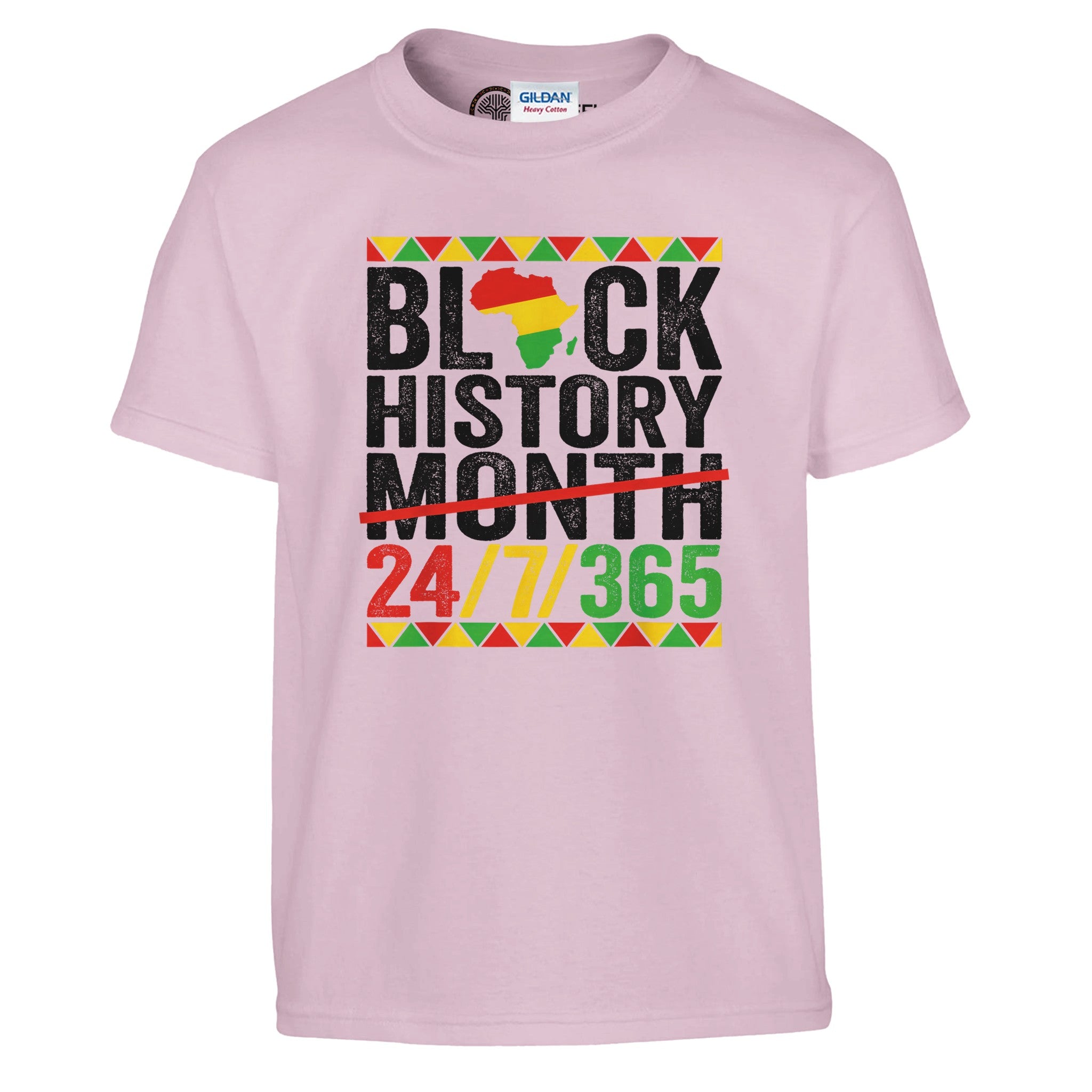 Black History Month 24/7/365 T-shirt For Kids - Prideful Roots