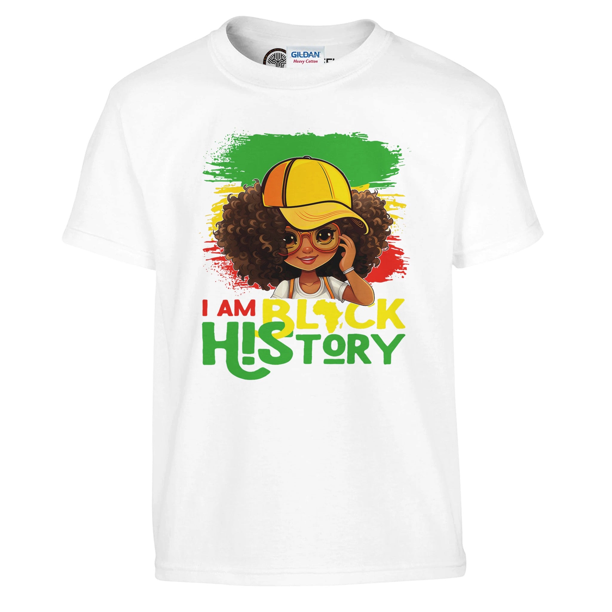 I Am Black History Black Girl T-shirt For Kids - Prideful Roots