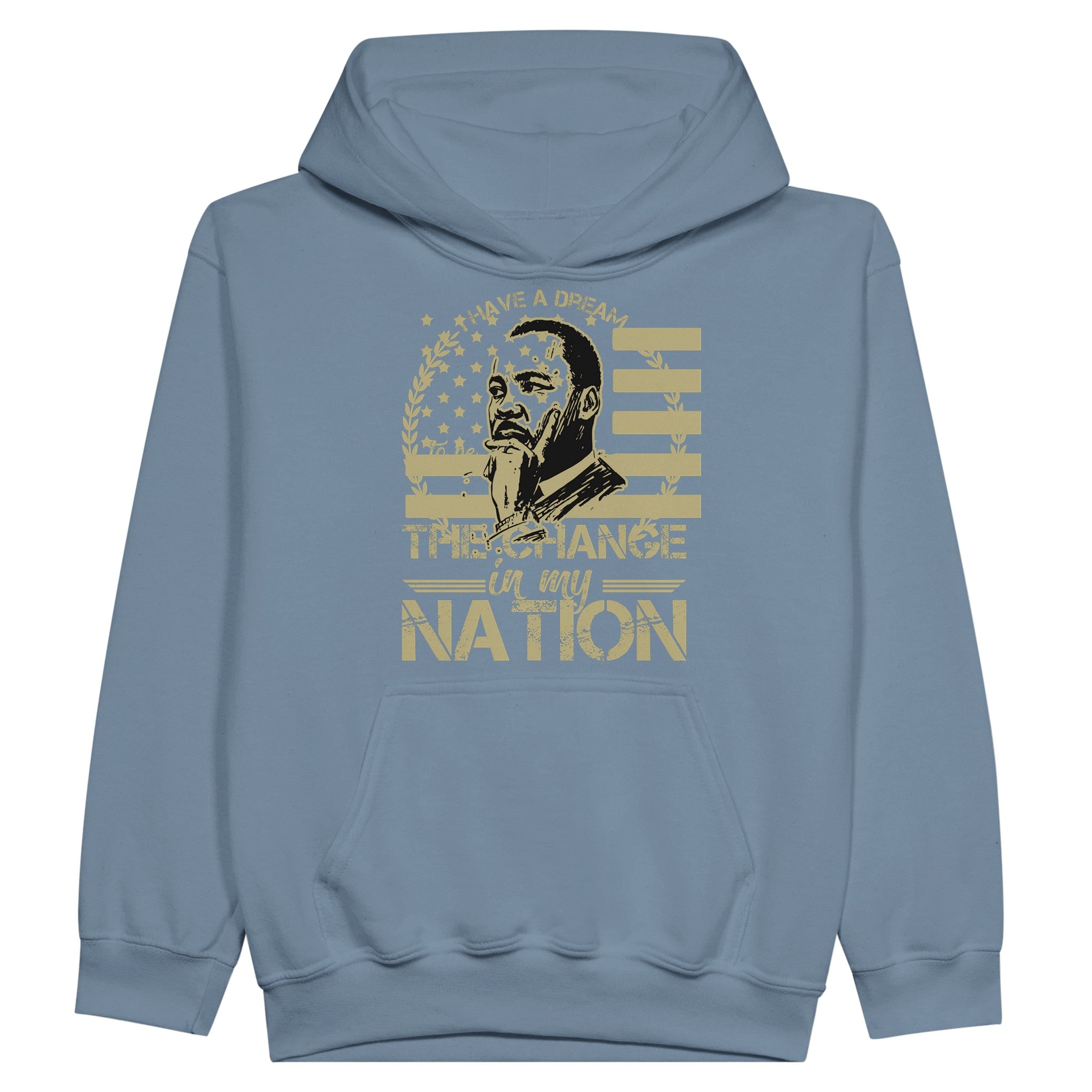 Be the Change Martin Luther King Jr. Hoodie For Kids - Prideful Roots