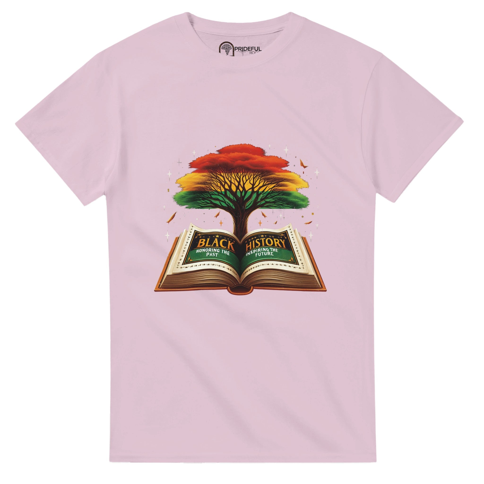 Black History Book & Tree T-shirt For Men & Women - Prideful Roots