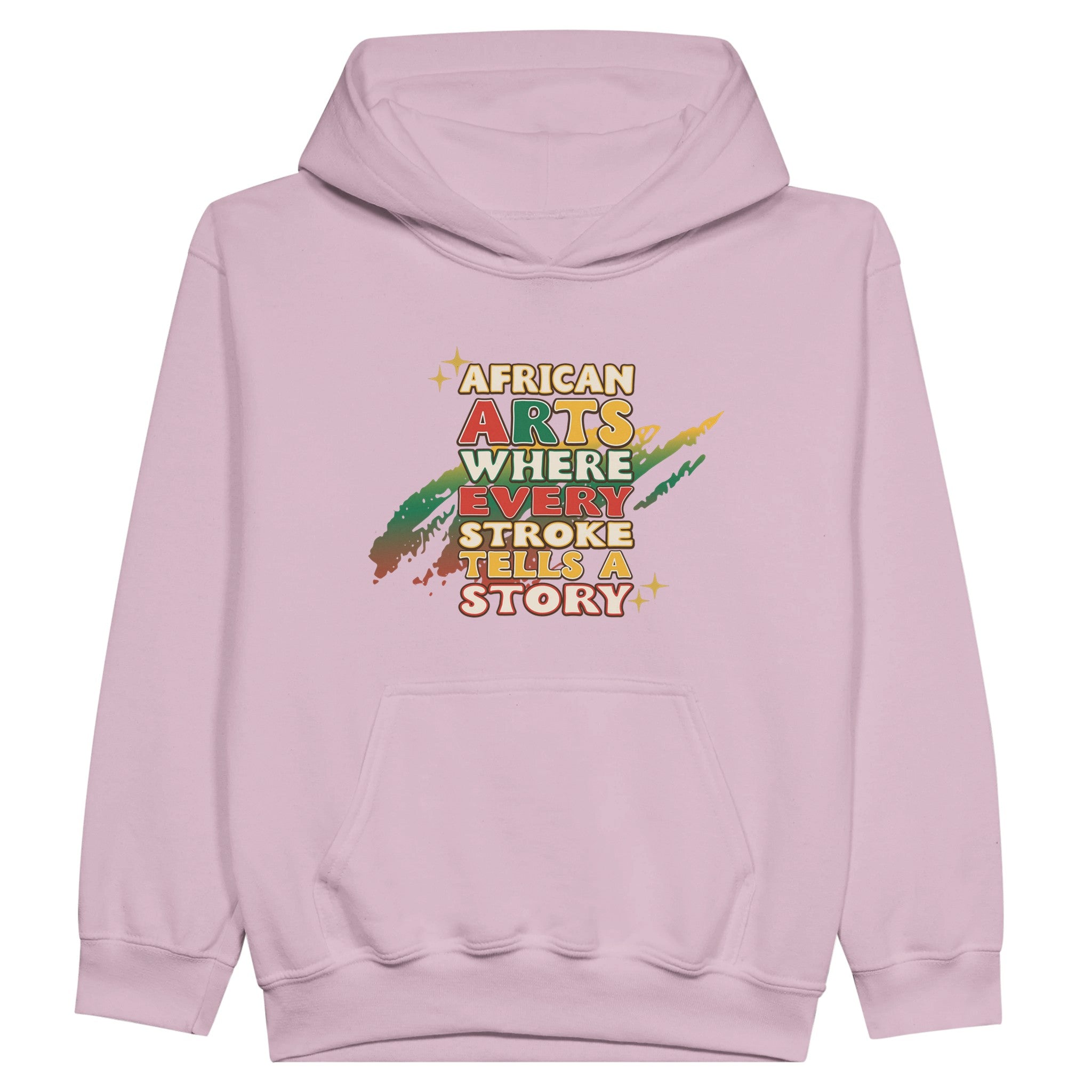 African Arts: Where Every Stroke Tells a Story Hoodie For Kids - Prideful Roots