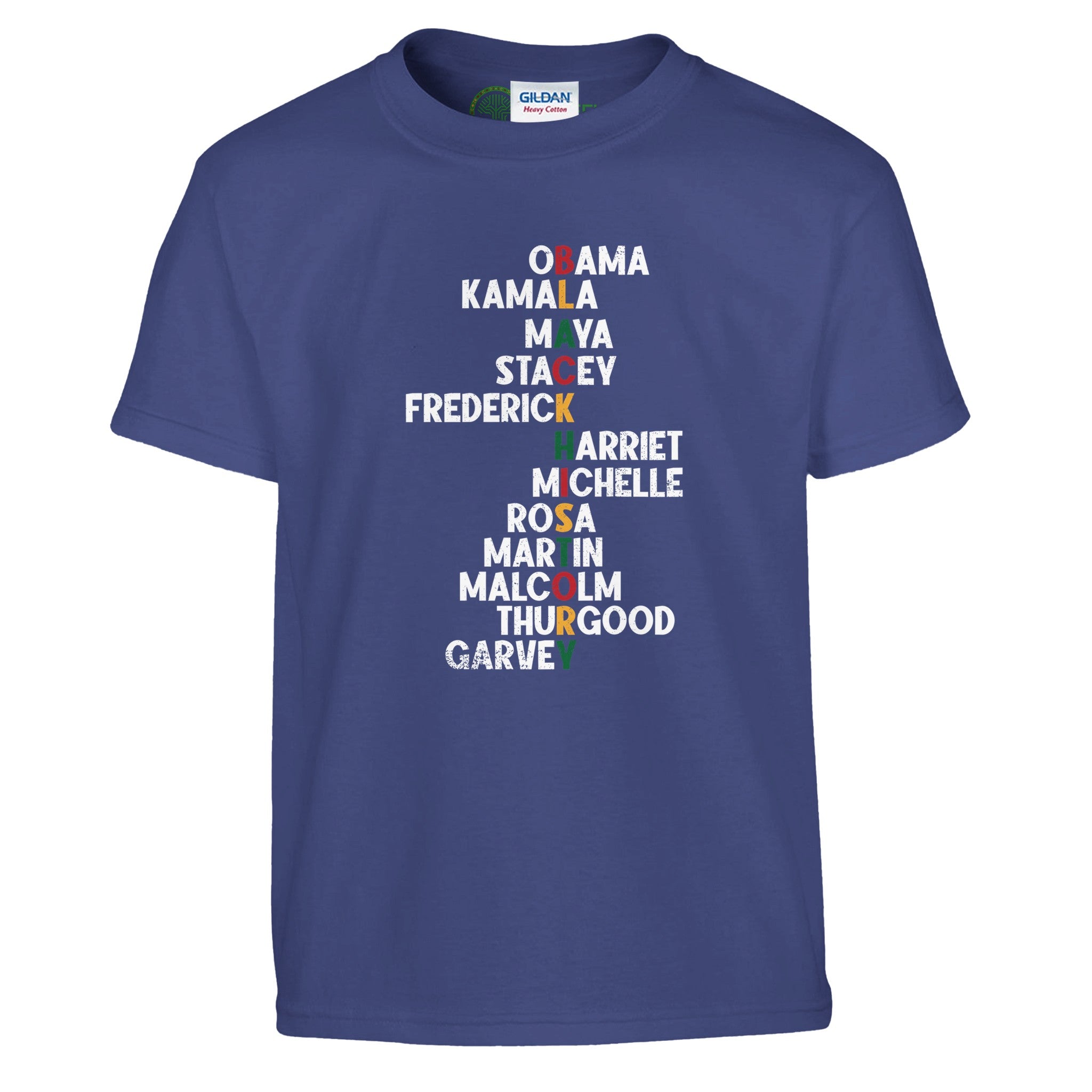 Black History Icons - Obama Kamala Maya Stacey T-shirt For Kids - Prideful Roots