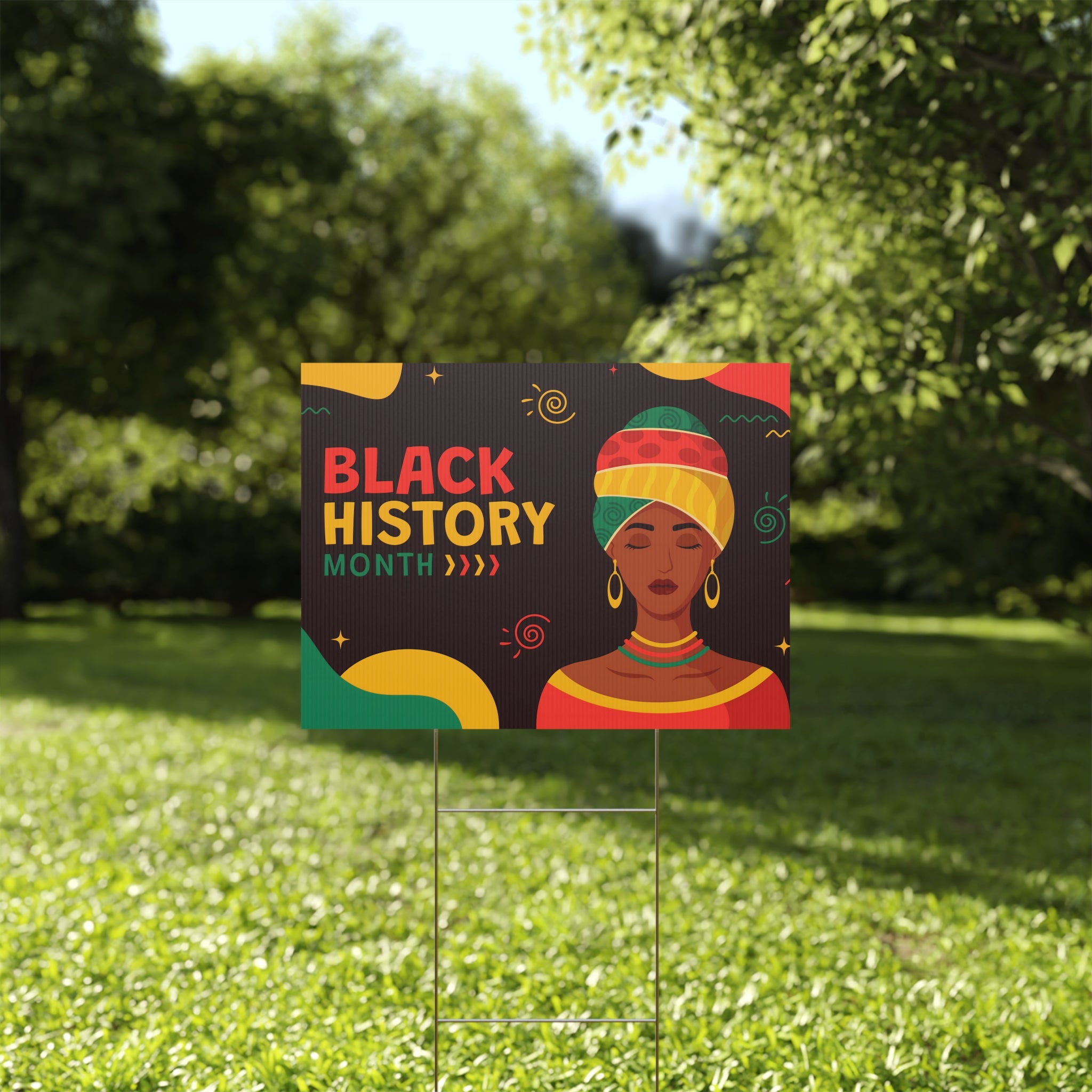 Queen's Legacy Black History Month - Yard Sign | 24x18" | Double-Sided | Made in USA - Prideful Roots
