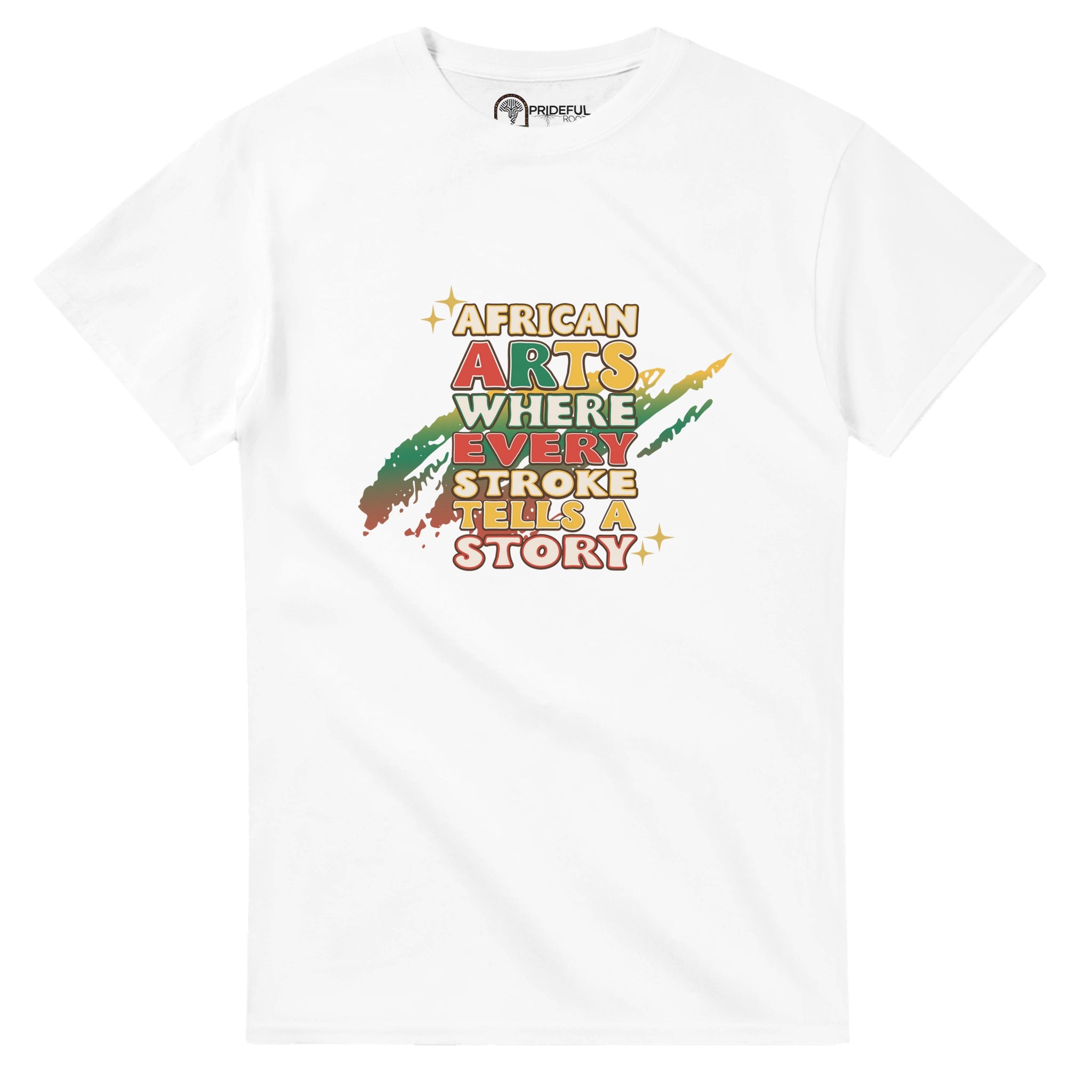 African Arts: Where Every Stroke Tells a Story T-shirt For Men & Women - Prideful Roots