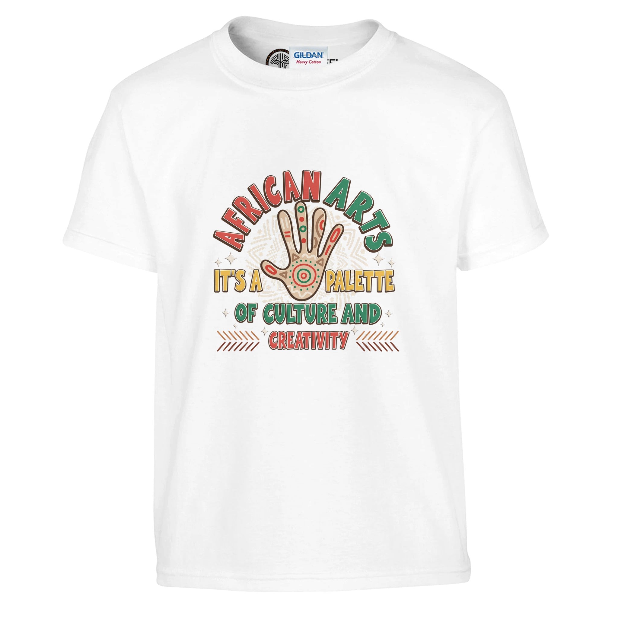 African Arts: Palette of Culture and Creativity T-shirt For Kids - Prideful Roots