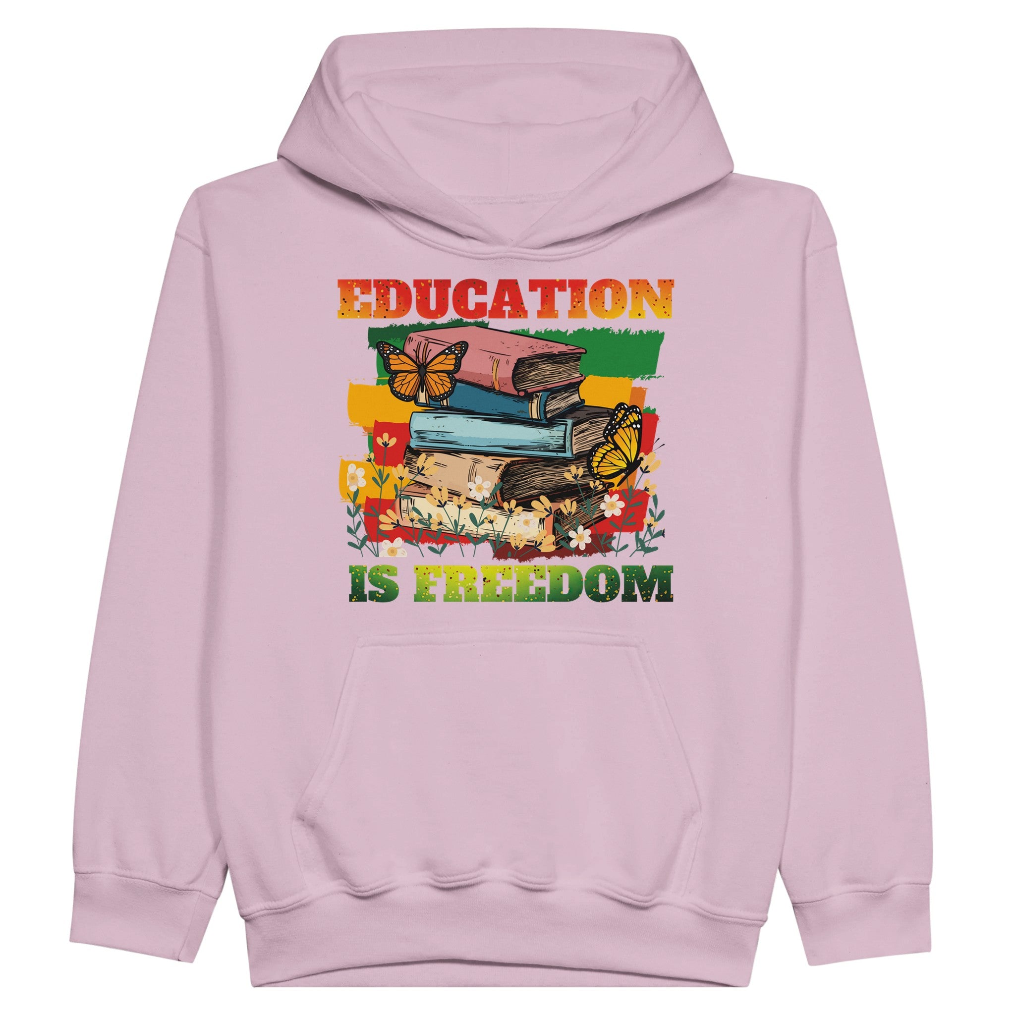 Education is Freedom | Black History Hoodie For Kids - Prideful Roots