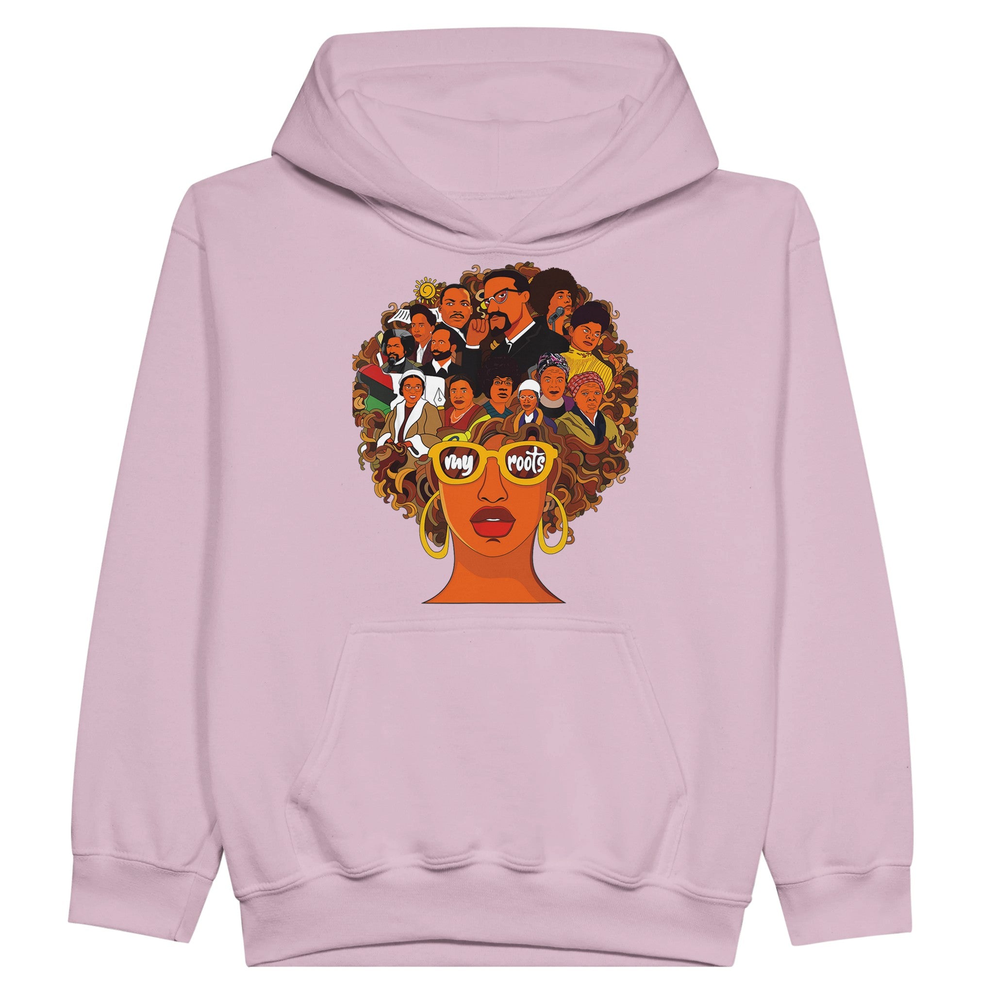 My Roots | Black History Icons Hoodie For Kids - Prideful Roots