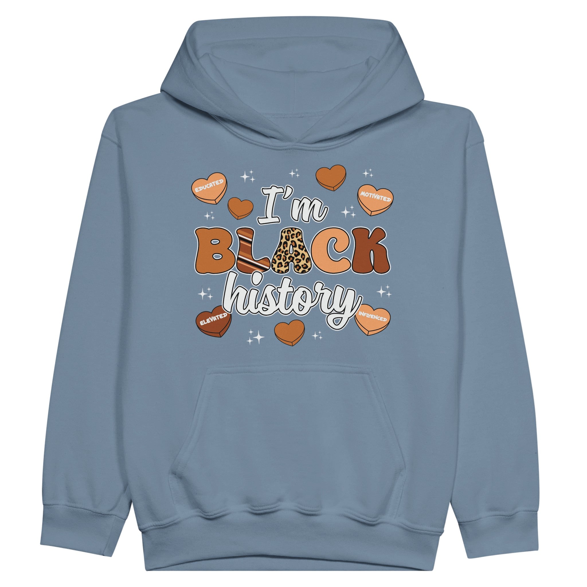 I'm Black History Chocolate Hoodie For Kids - Prideful Roots