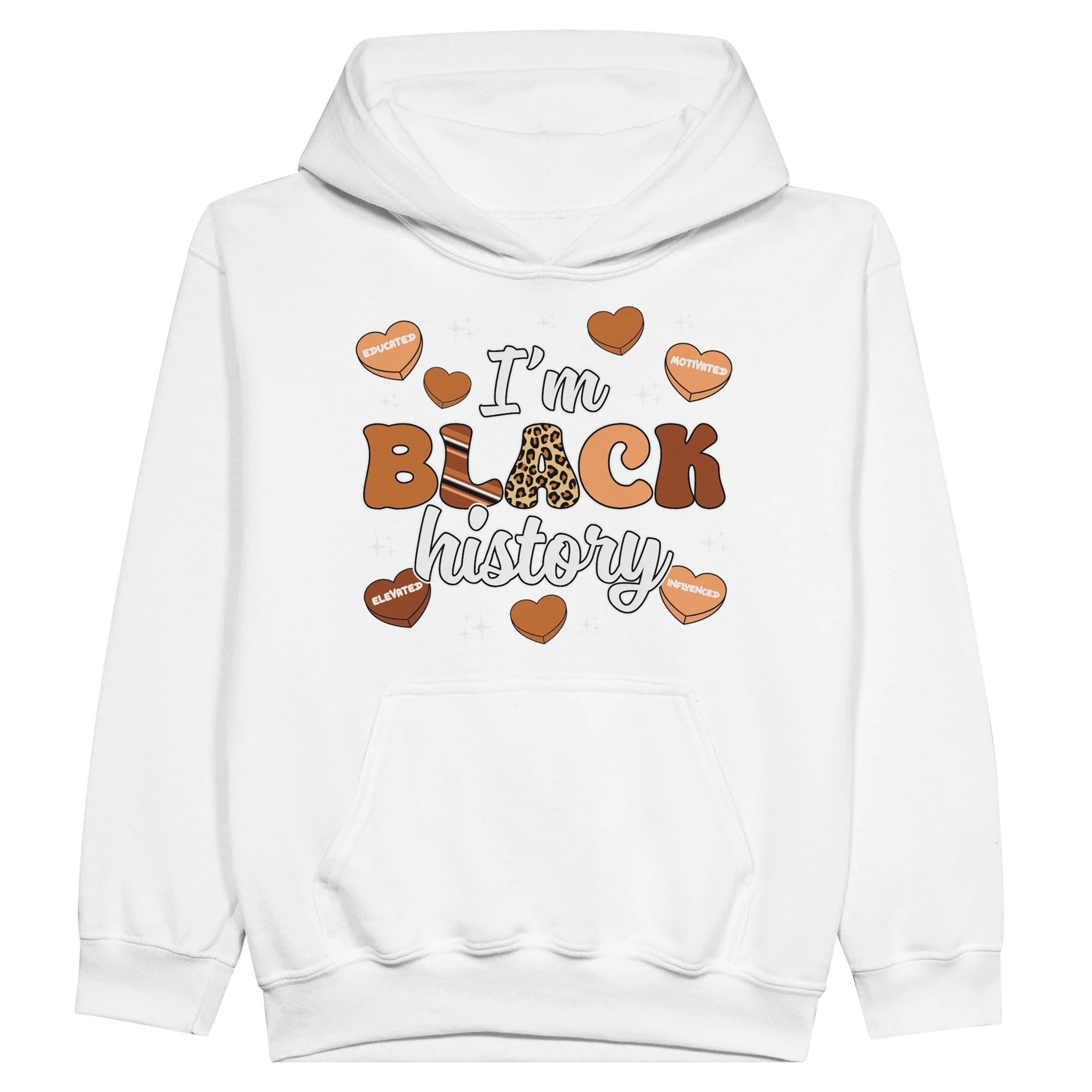I'm Black History Chocolate Hoodie For Kids - Prideful Roots