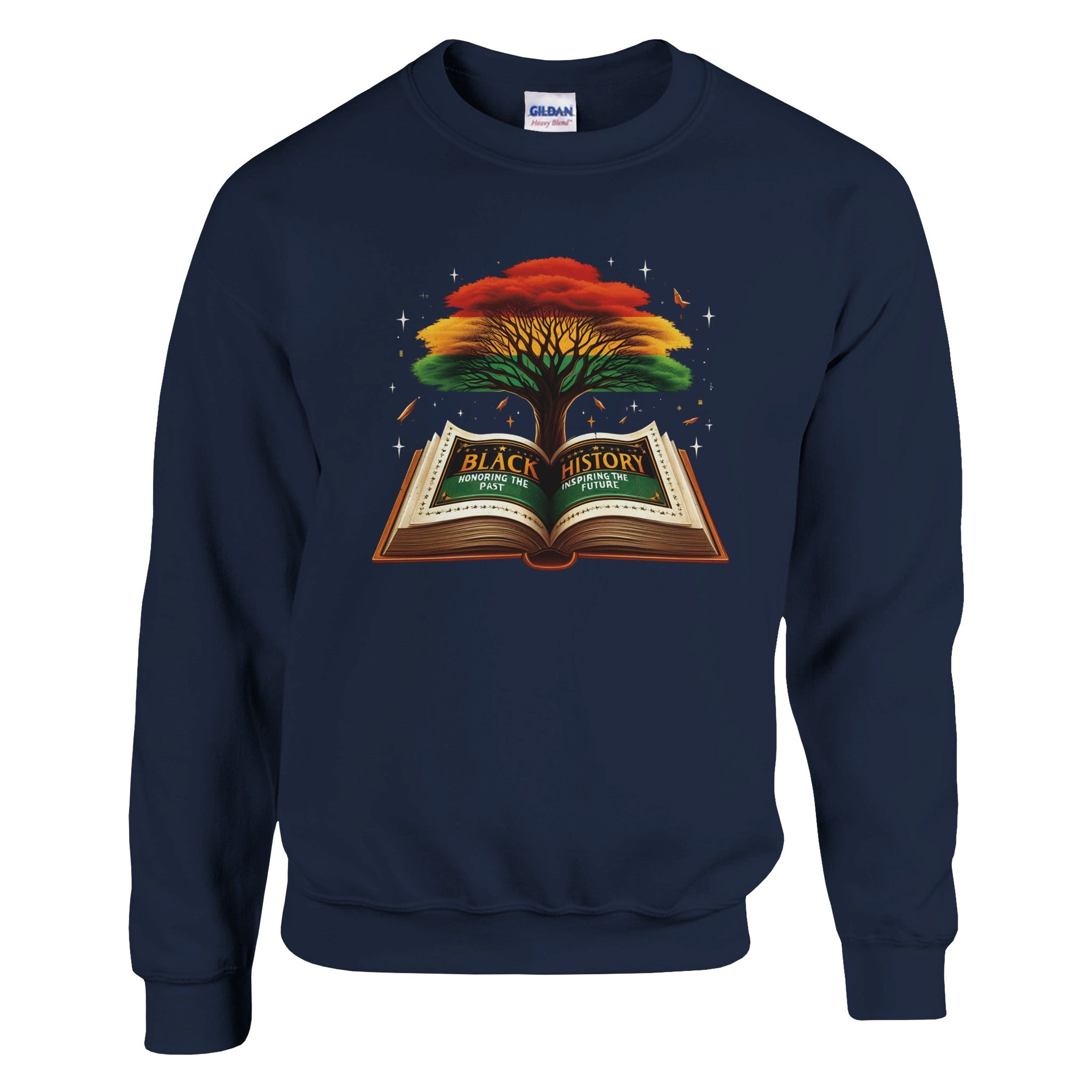 Black History Book & Tree Sweatshirt For Men & Women - Prideful Roots