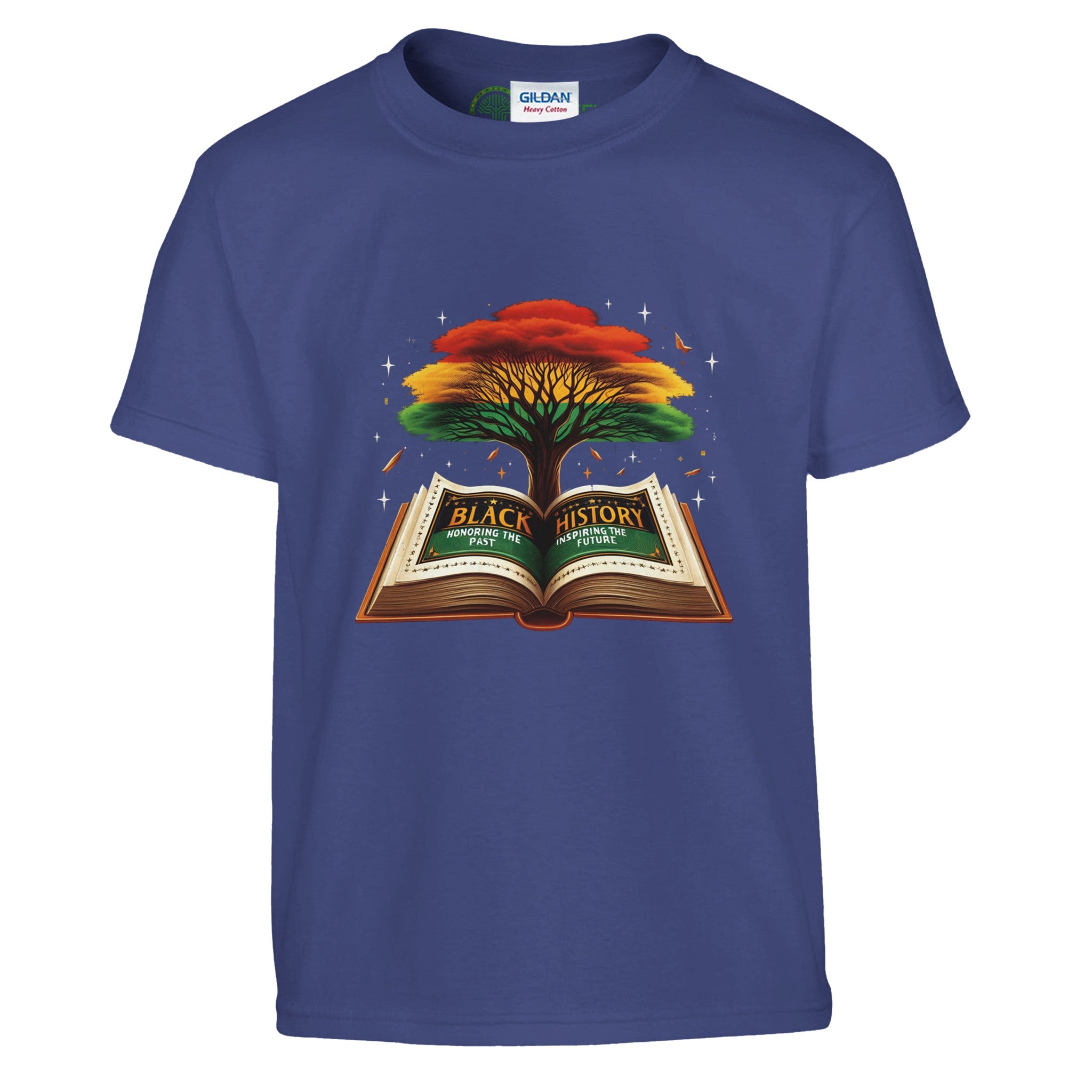 Black History Book & Tree T-shirt For Kids - Prideful Roots