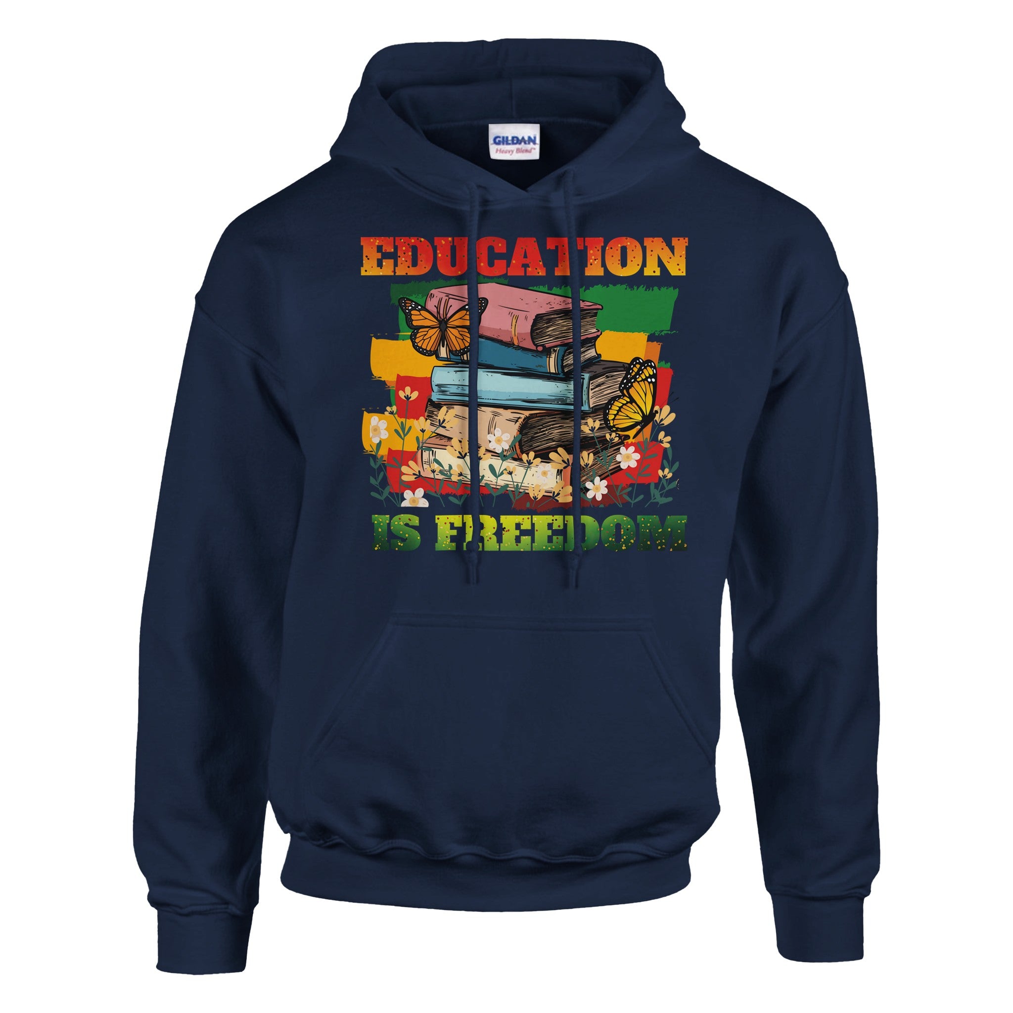 Education is Freedom | Black History Hoodie For Men & Women - Prideful Roots