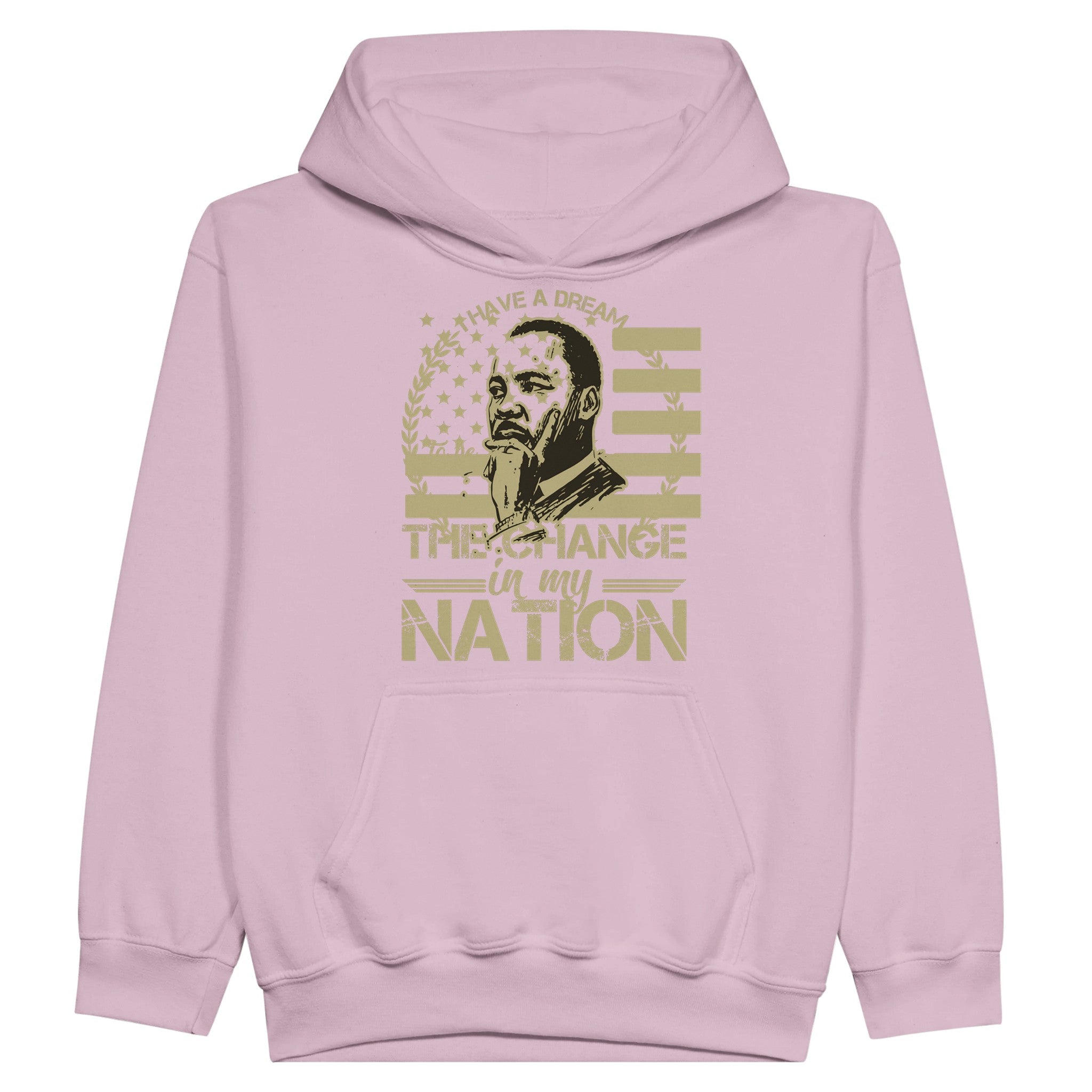 Be the Change Martin Luther King Jr. Hoodie For Kids - Prideful Roots