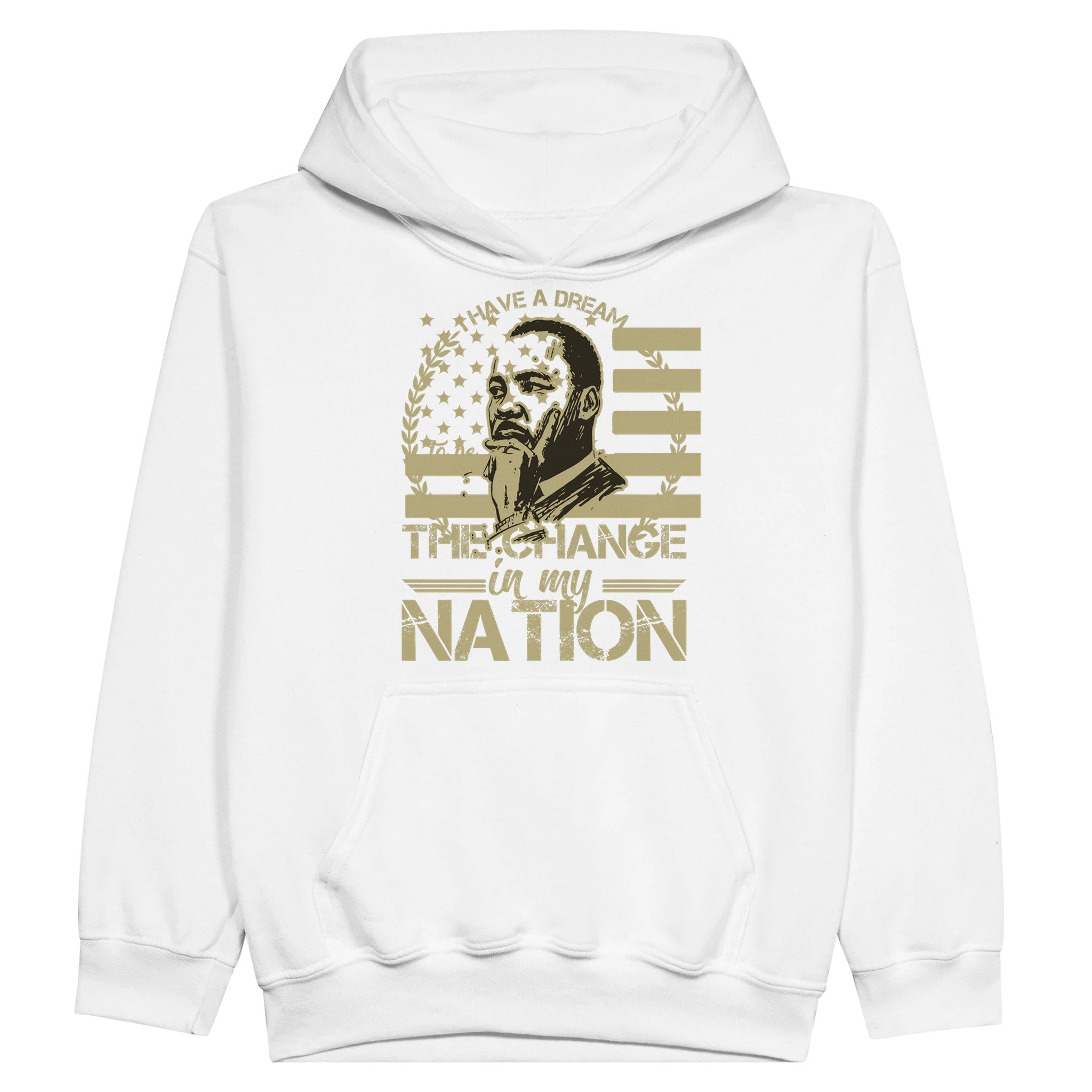 Be the Change Martin Luther King Jr. Hoodie For Kids - Prideful Roots