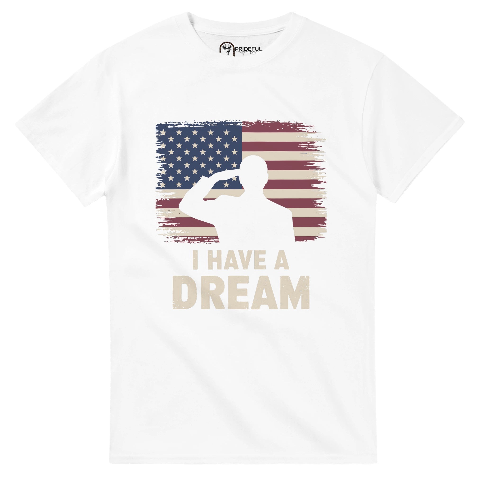 Patriot's Salute to MLK's Dream T-shirt For Men & Women - Prideful Roots
