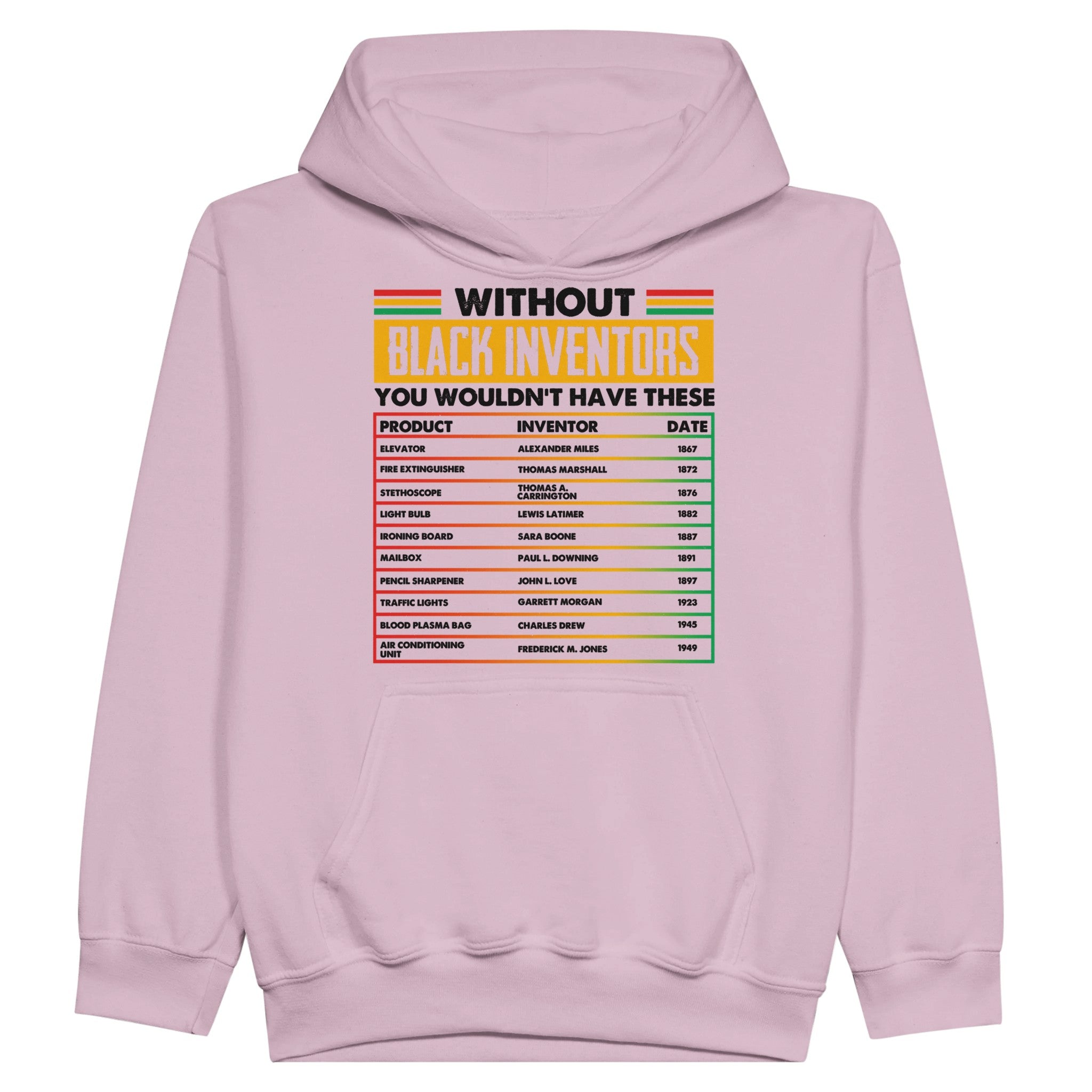 Without Black Inventors Hoodie For Kids - Prideful Roots