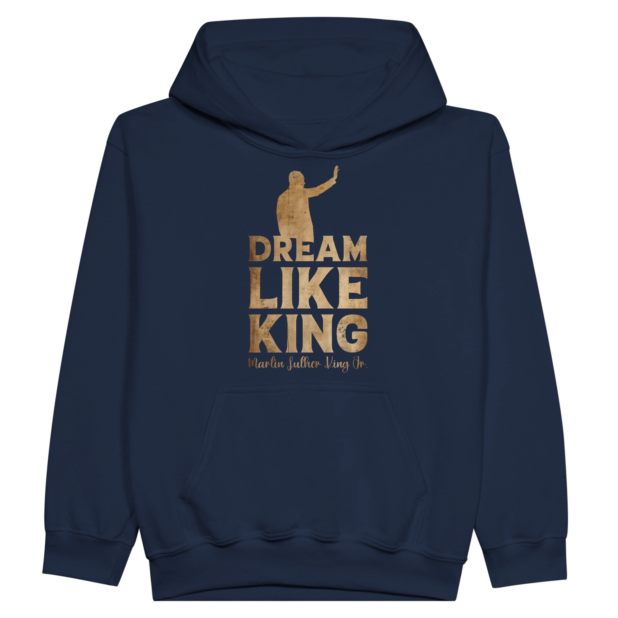 Dream Like King MLKâs Vision | Black History Icon Hoodie For Kids - Prideful Roots