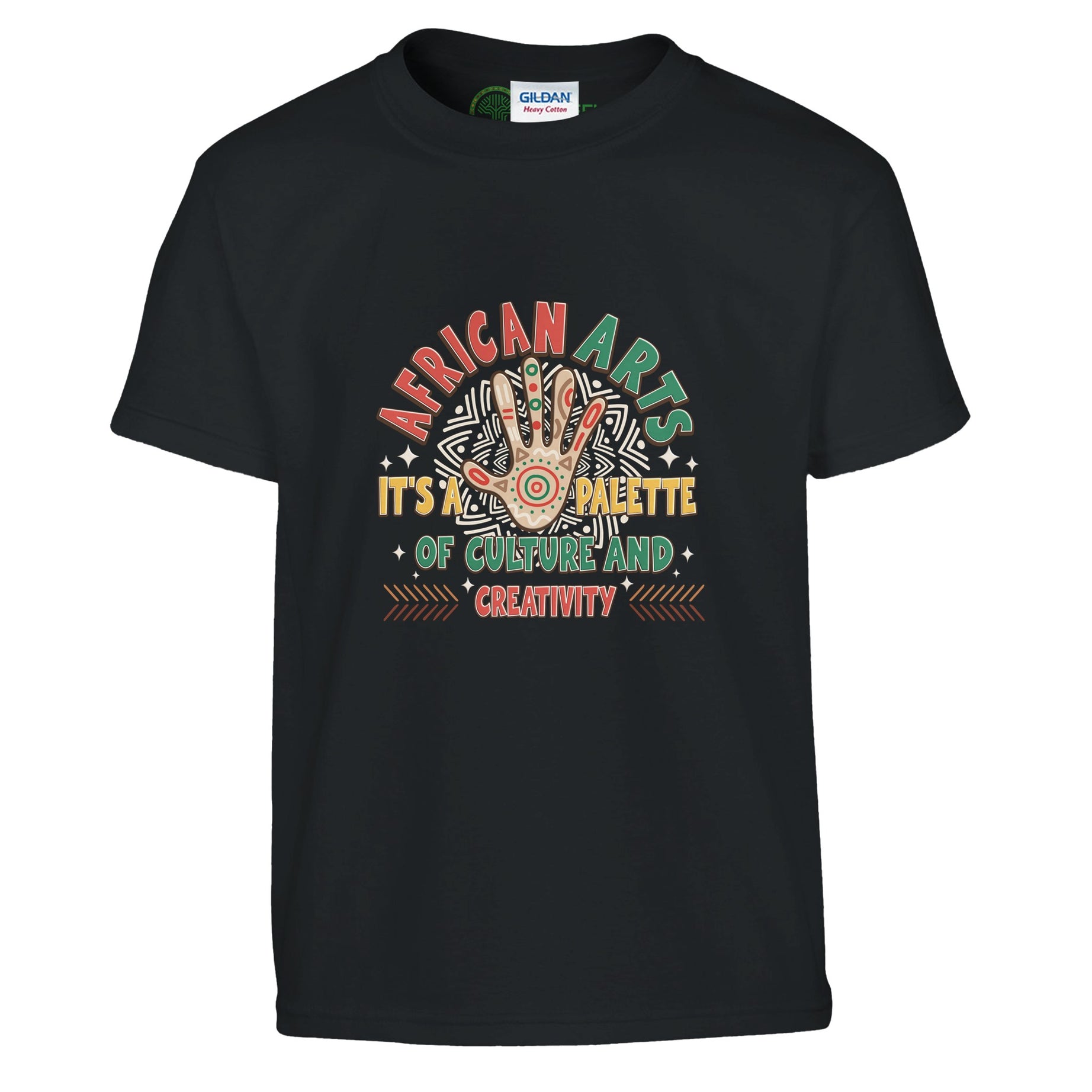 African Arts: Palette of Culture and Creativity T-shirt For Kids - Prideful Roots