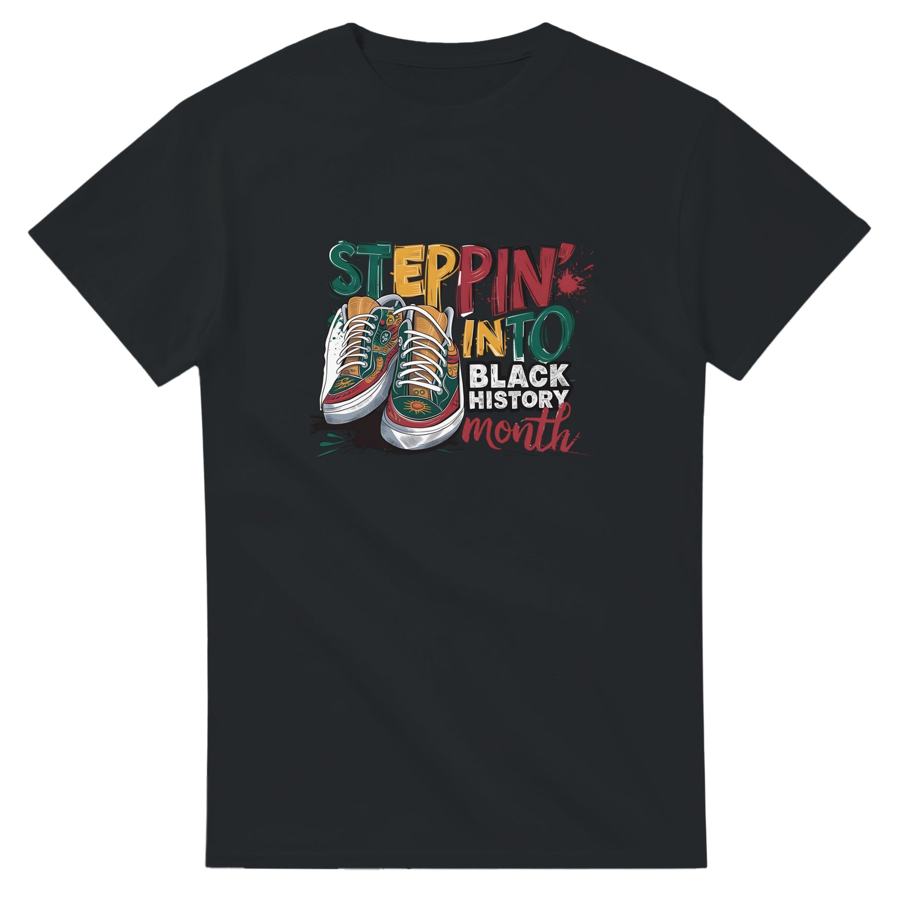 Stepping Into Black History Month T-shirt For Men & Women - Prideful Roots