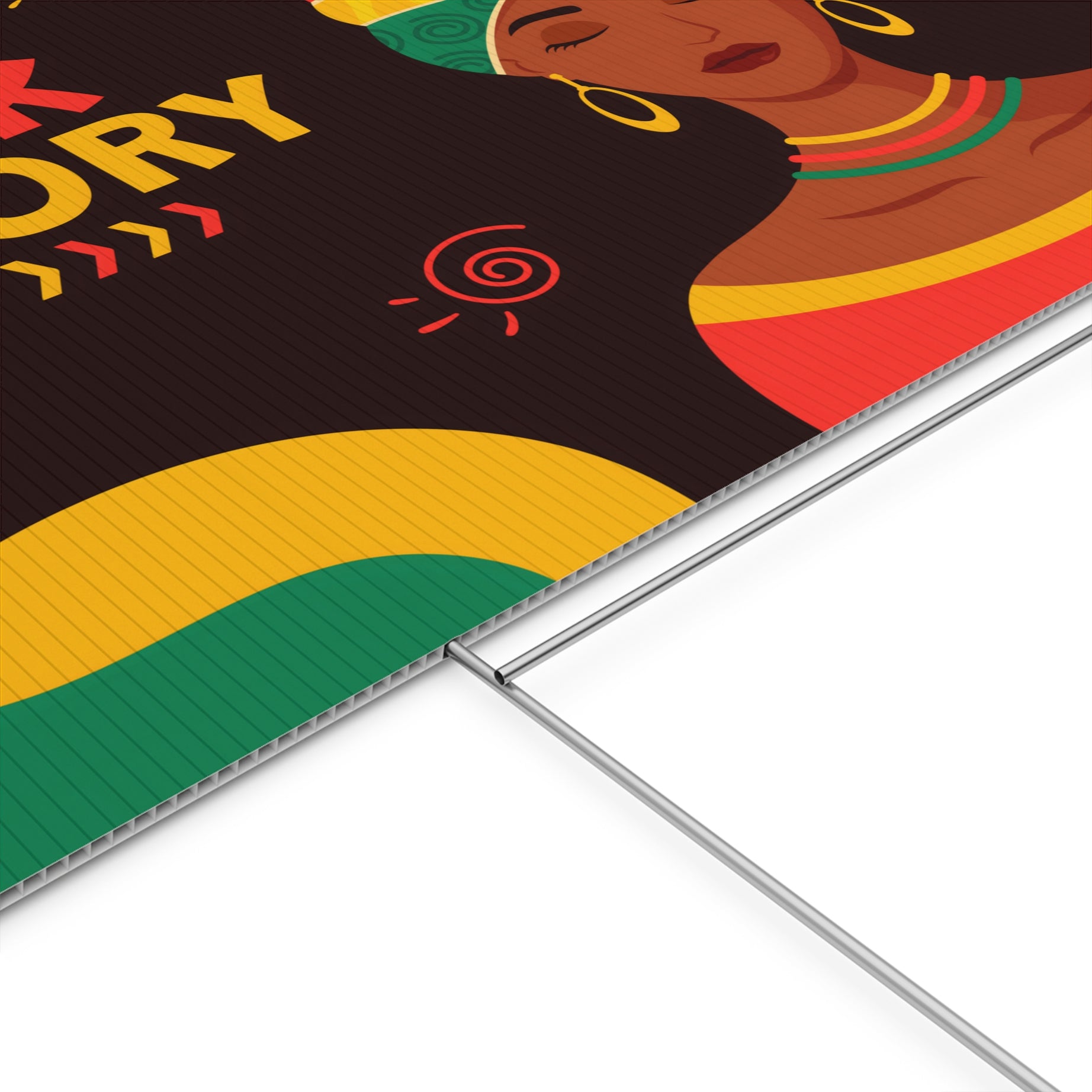 Queen's Legacy Black History Month - Yard Sign | 24x18" | Double-Sided | Made in USA - Prideful Roots