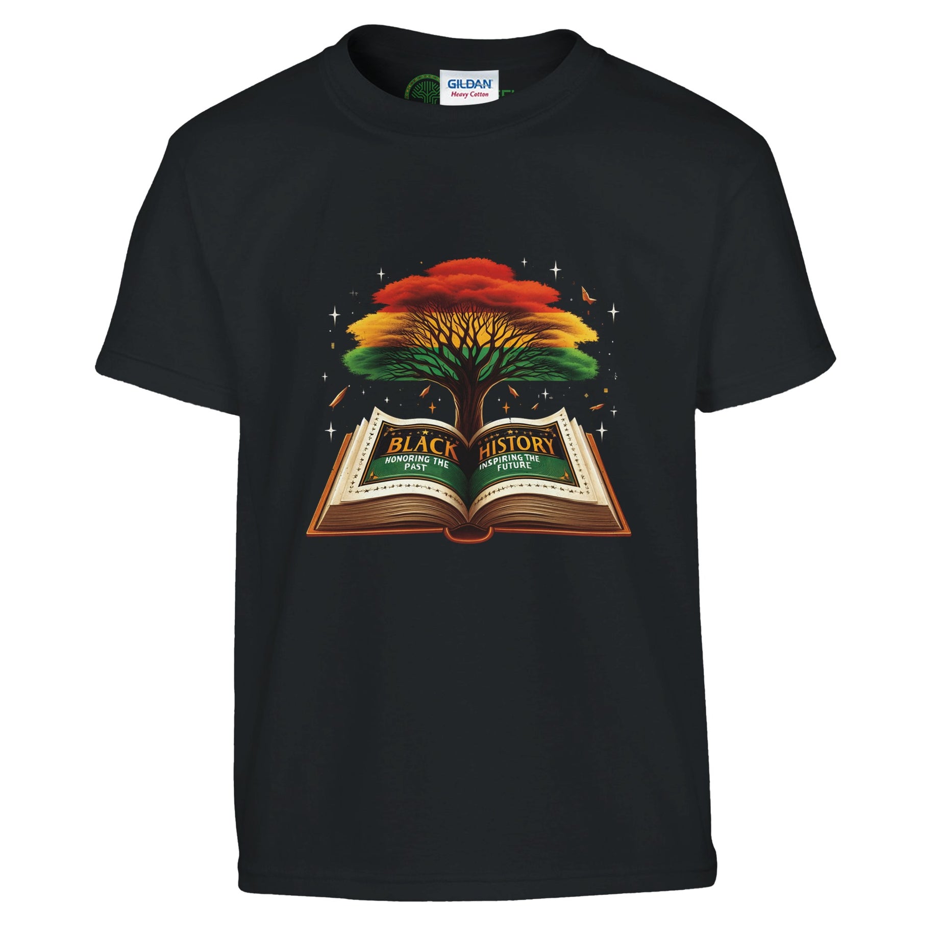 Black History Book & Tree T-shirt For Kids - Prideful Roots