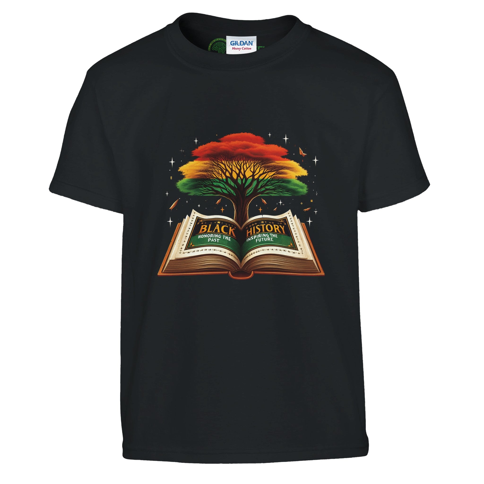 Black History Book & Tree T-shirt For Kids - Prideful Roots