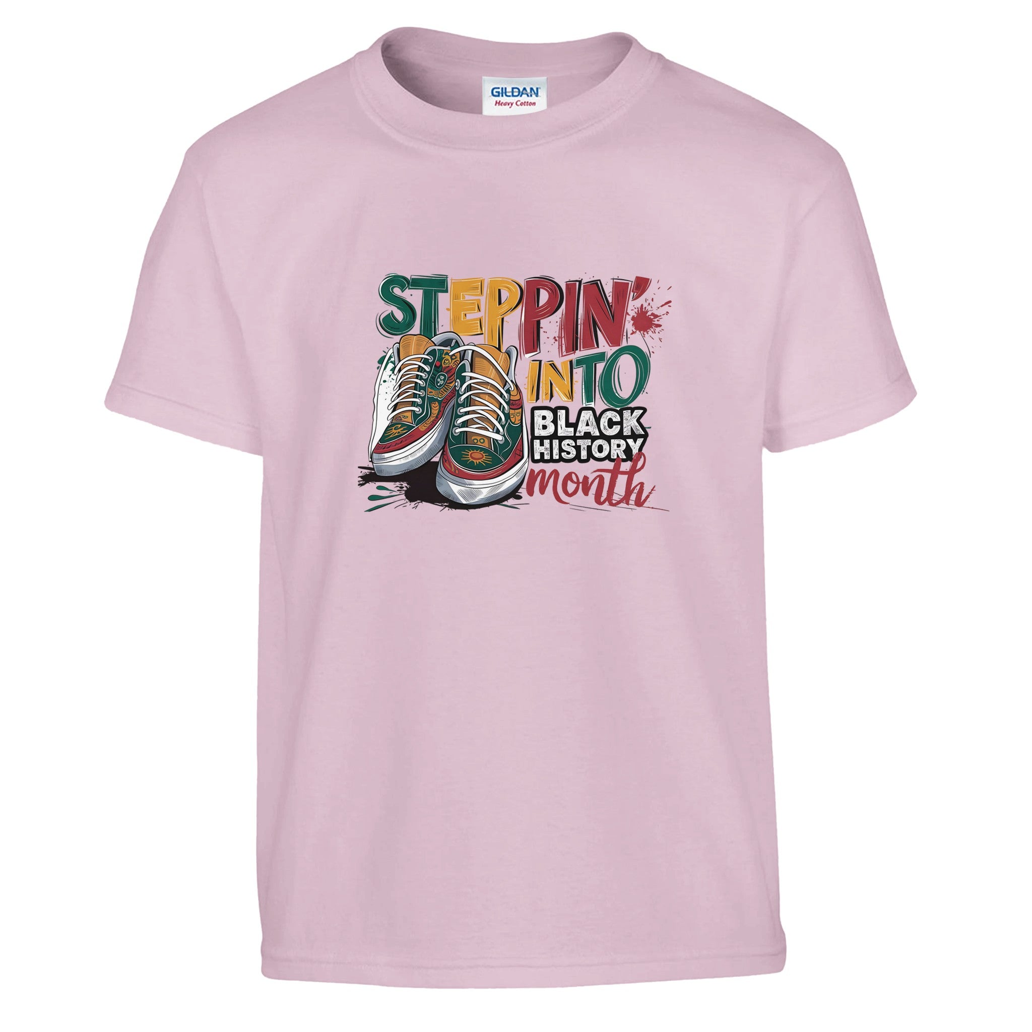 Stepping Into Black History Month T-shirt For Kids - Prideful Roots