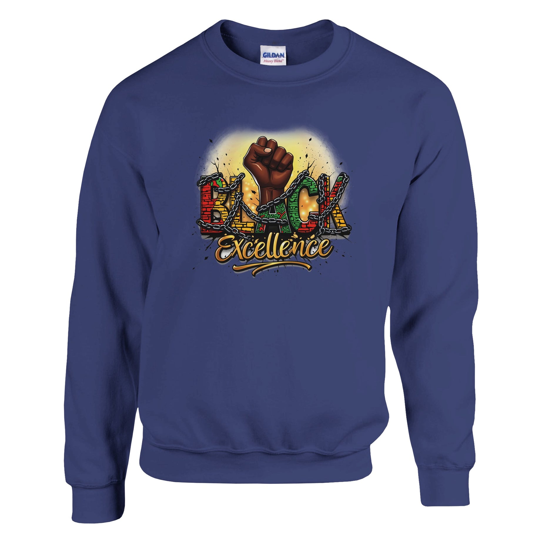 Black Excellence: Breaking Chains | Black History Month Sweatshirt For Men & Women - Prideful Roots