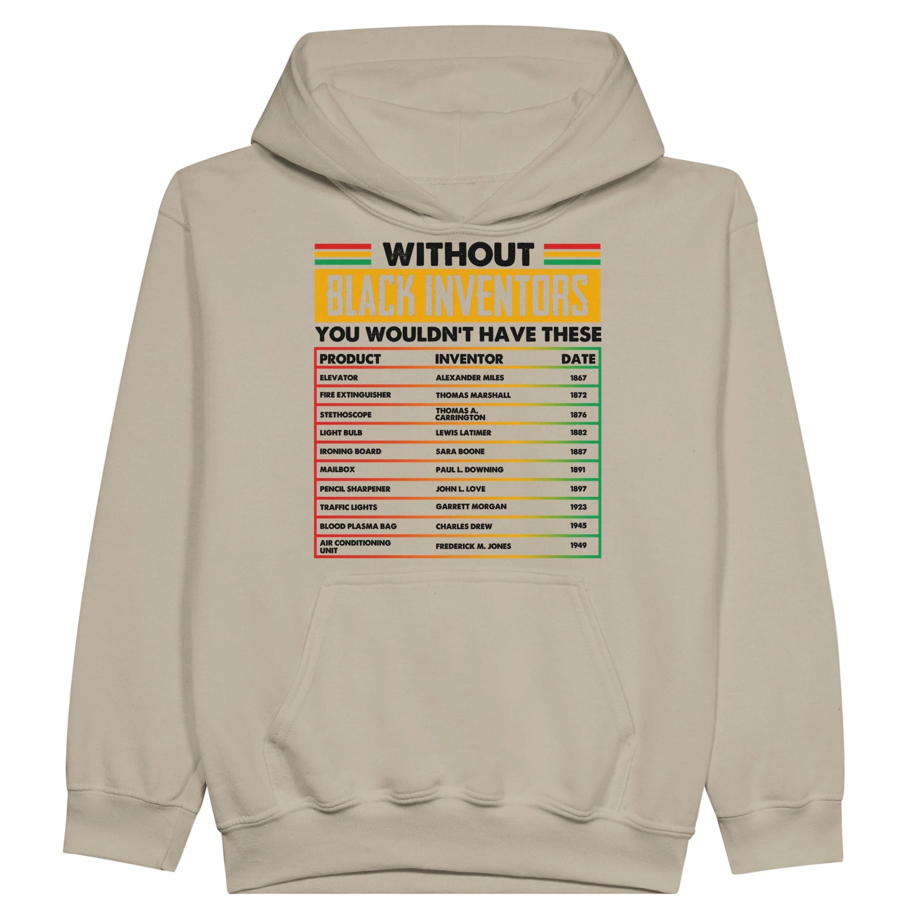 Without Black Inventors Hoodie For Kids - Prideful Roots