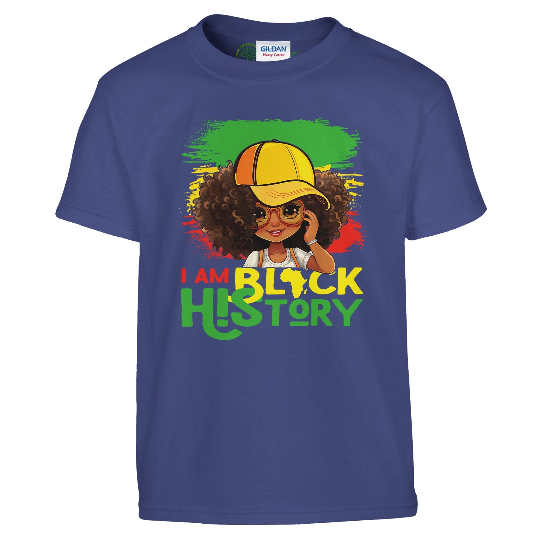 I Am Black History Black Girl T-shirt For Kids - Prideful Roots