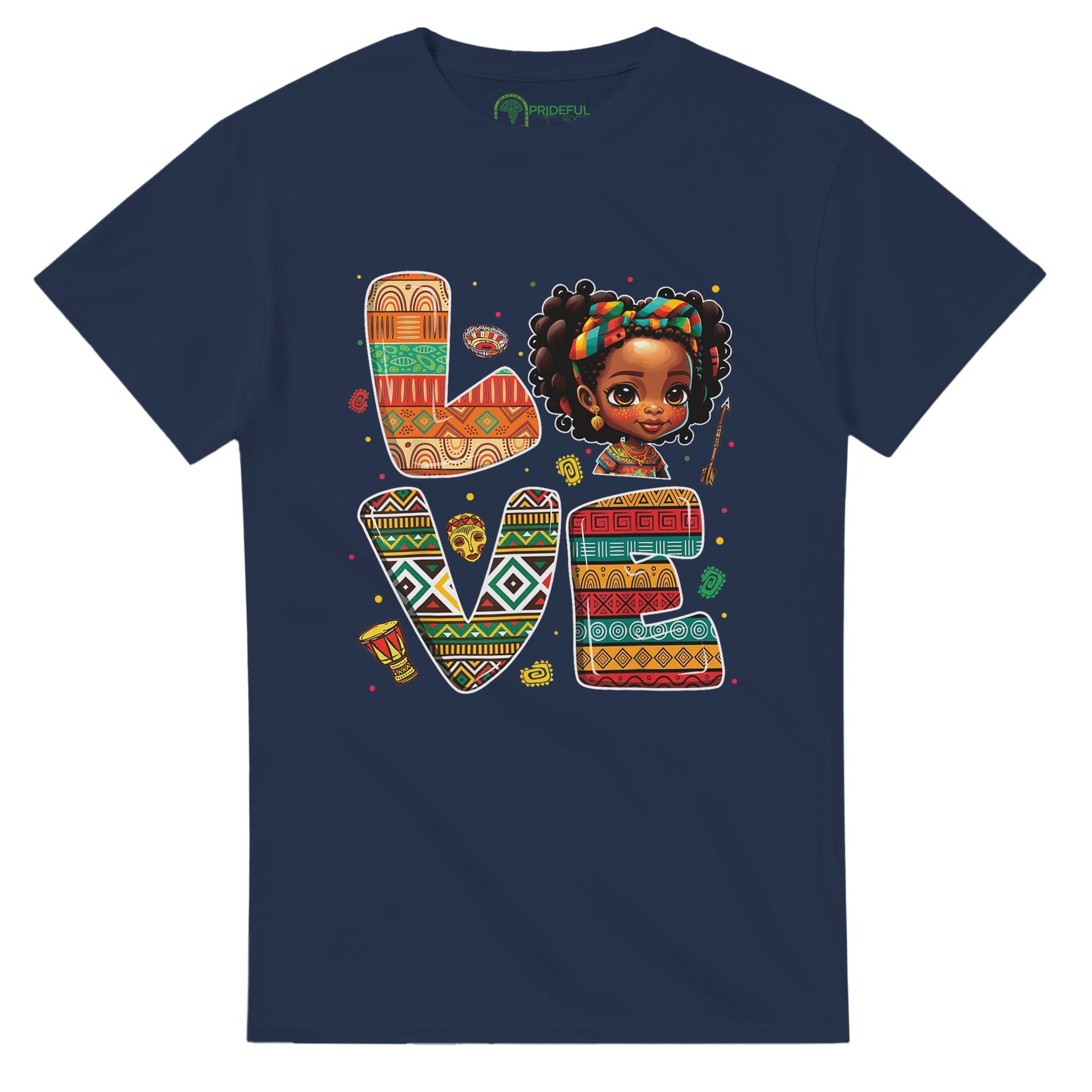 "Love" Afro Girl Vibes T-shirt For Men & Women - Prideful Roots