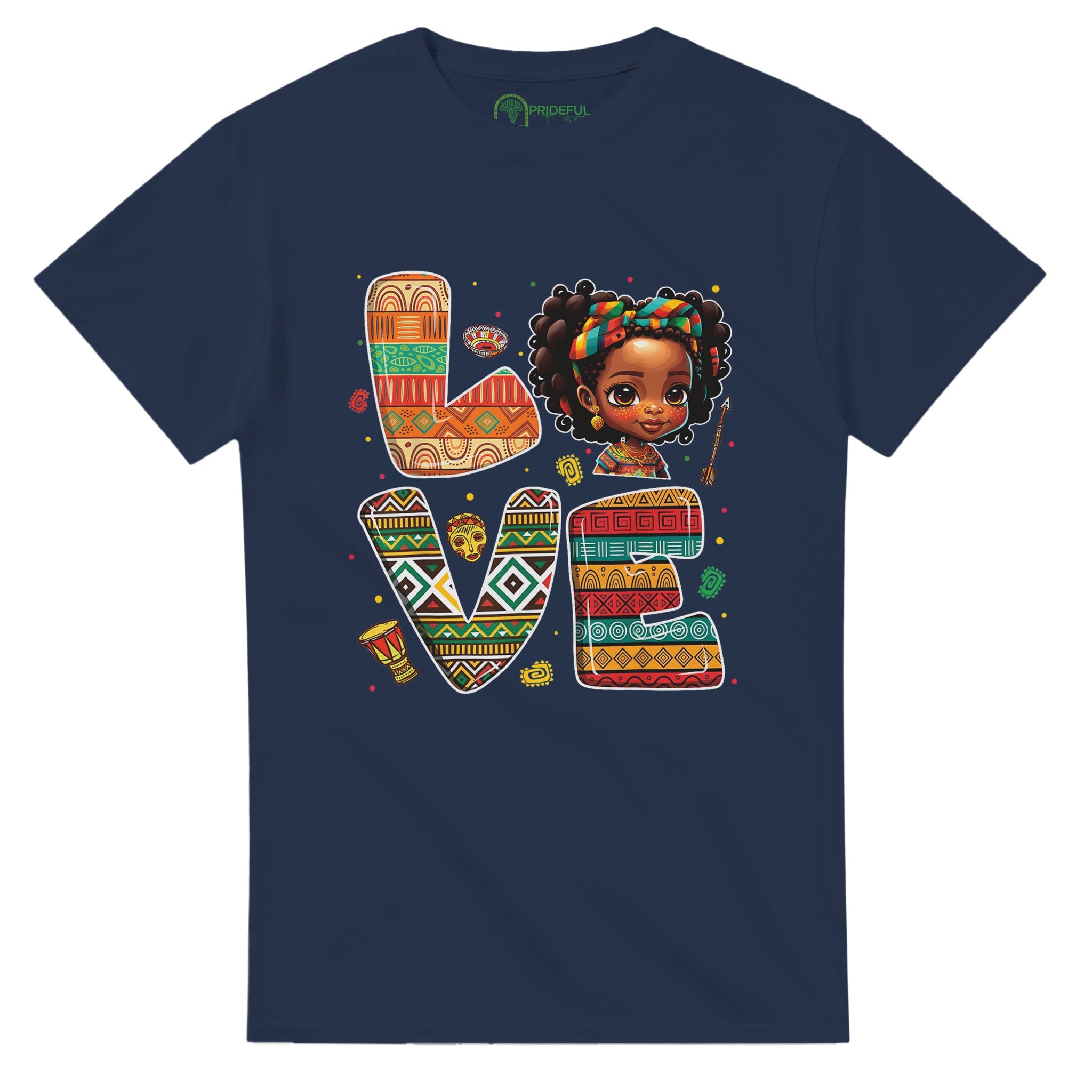 "Love" Afro Girl Vibes T-shirt For Men & Women - Prideful Roots