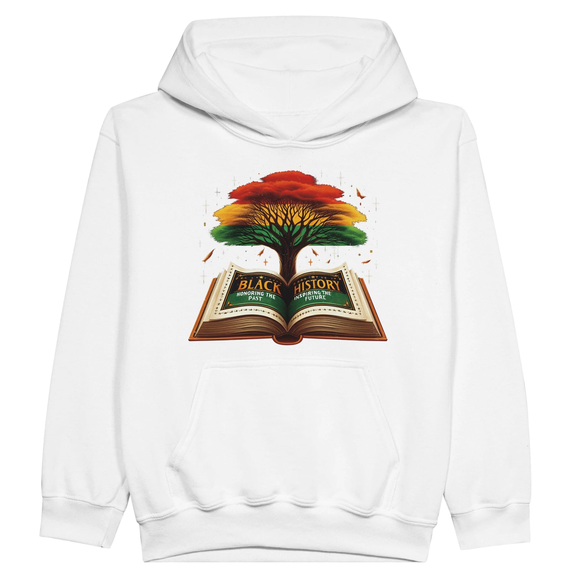 Black History Book & Tree Hoodie For Kids - Prideful Roots