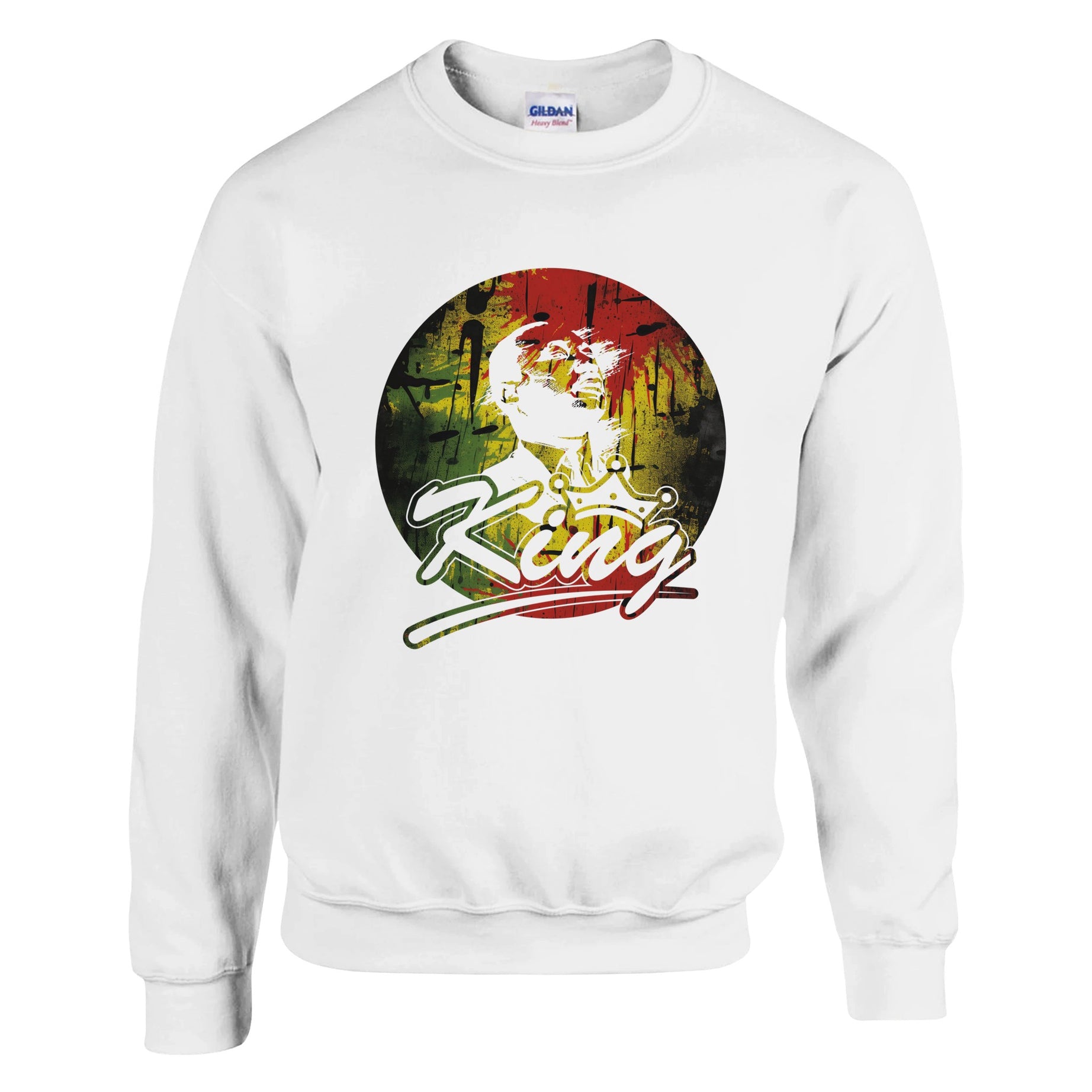 King Legacy Bold Rasta | Black History Icon Sweatshirt For Men & Women - Prideful Roots