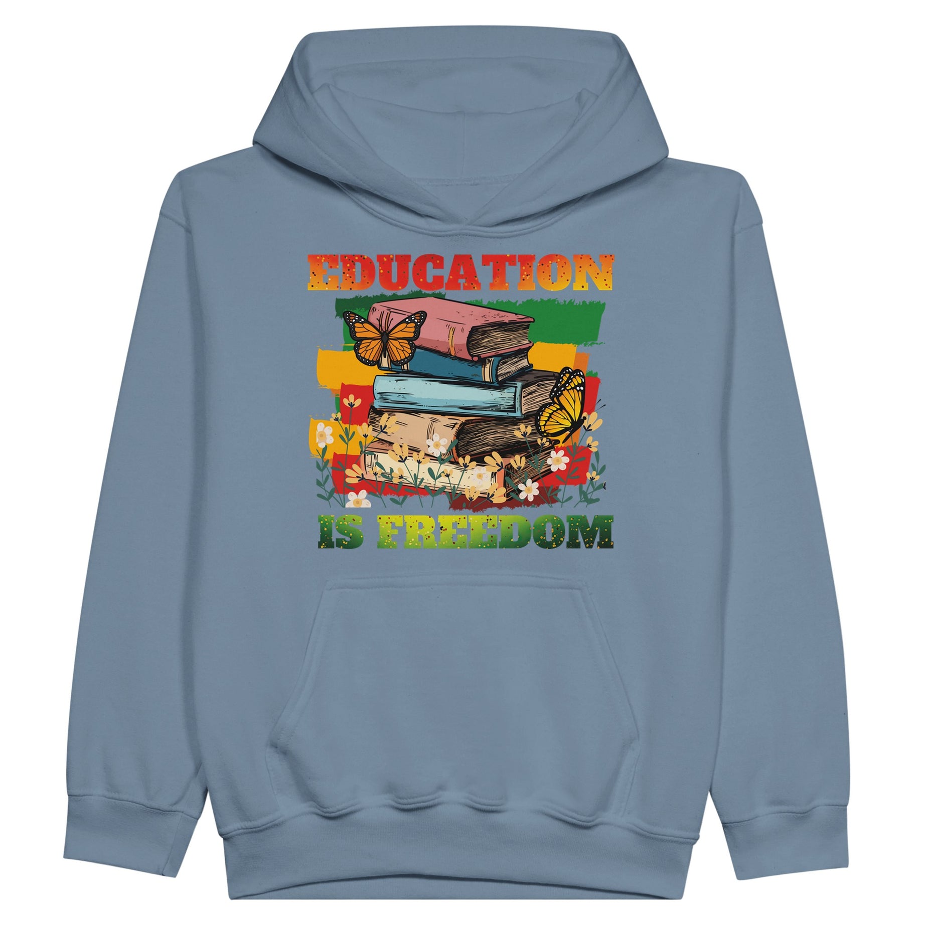 Education is Freedom | Black History Hoodie For Kids - Prideful Roots