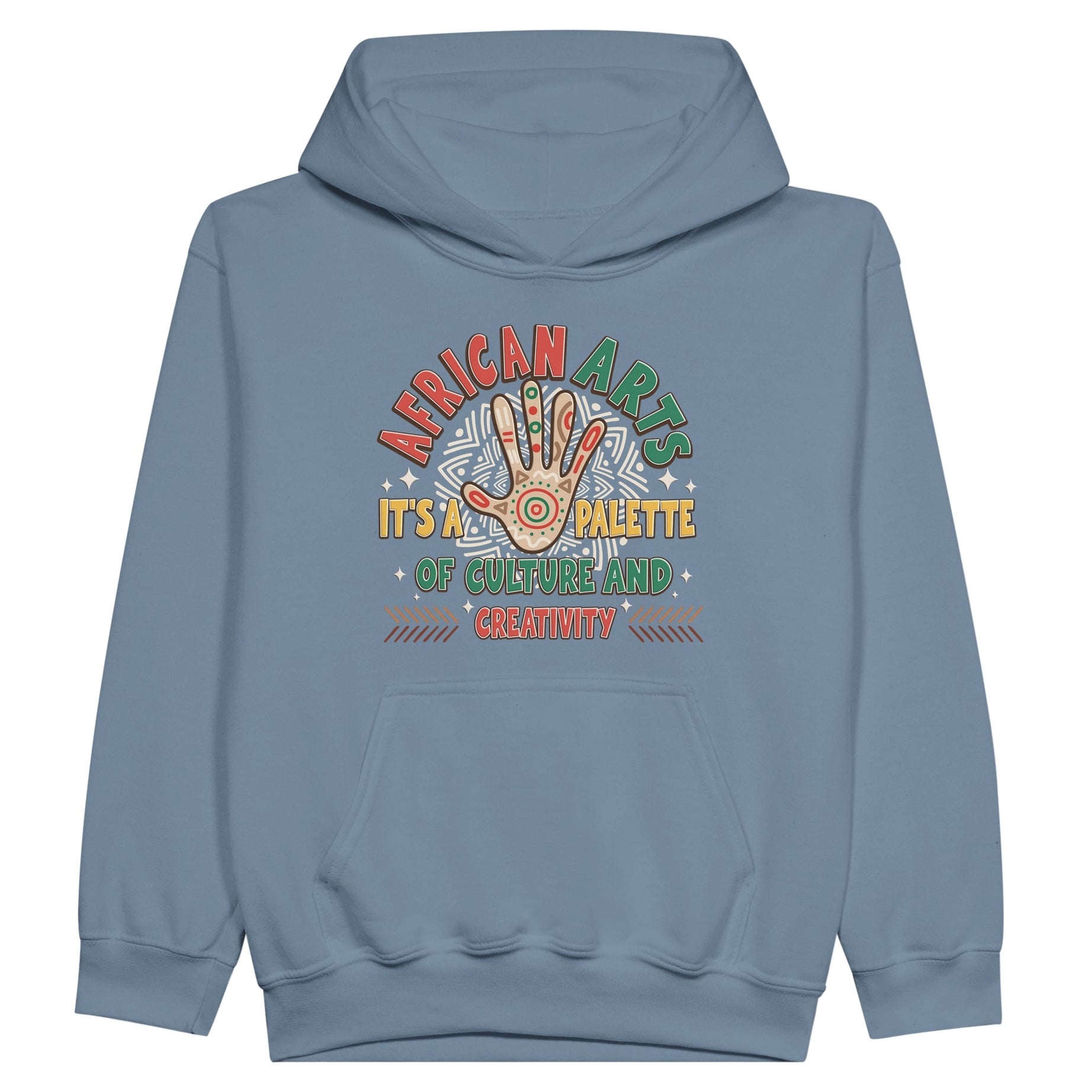 African Arts: Palette of Culture and Creativity Hoodie For Kids - Prideful Roots