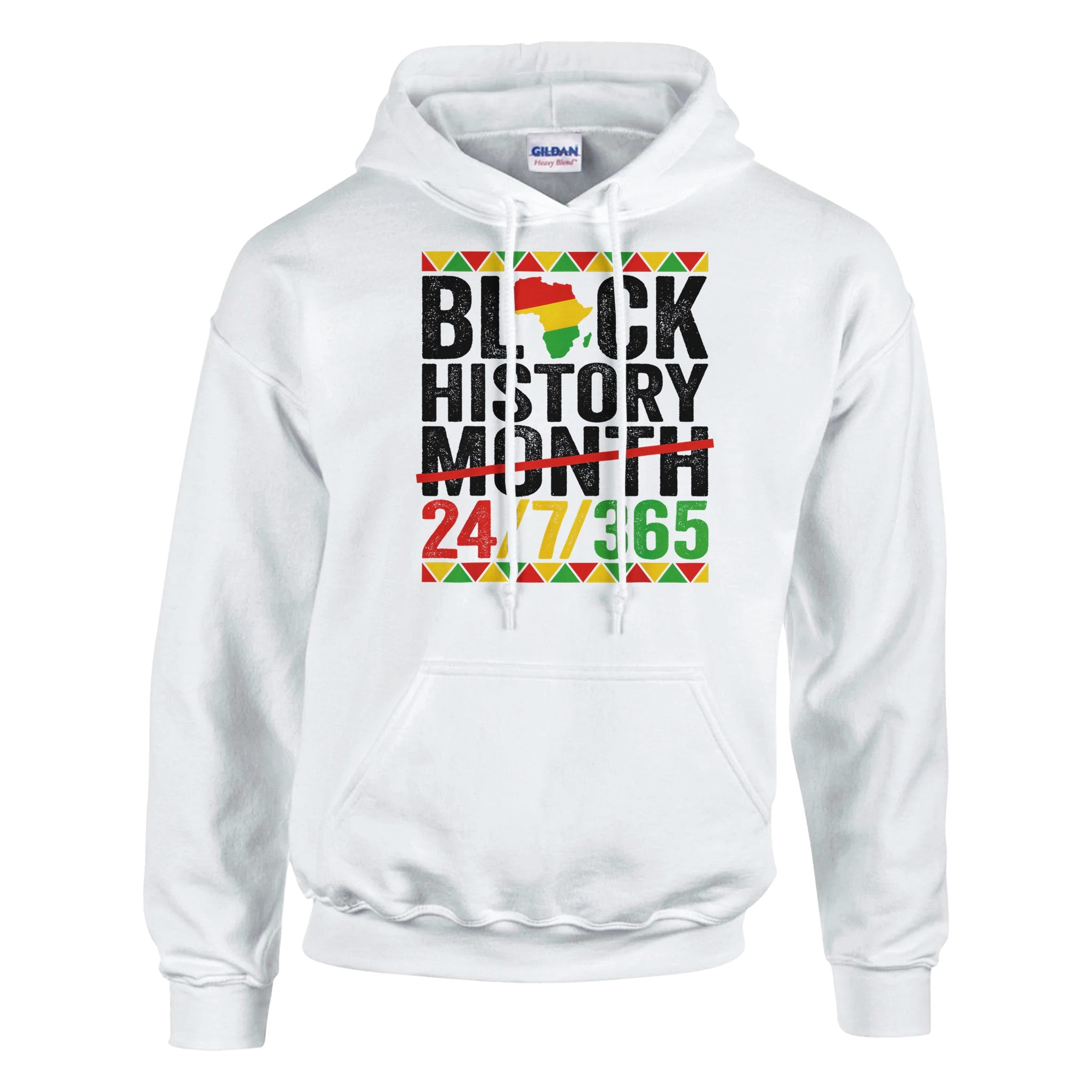 Black History Month 24/7/365 Hoodie For Men & Women - Prideful Roots
