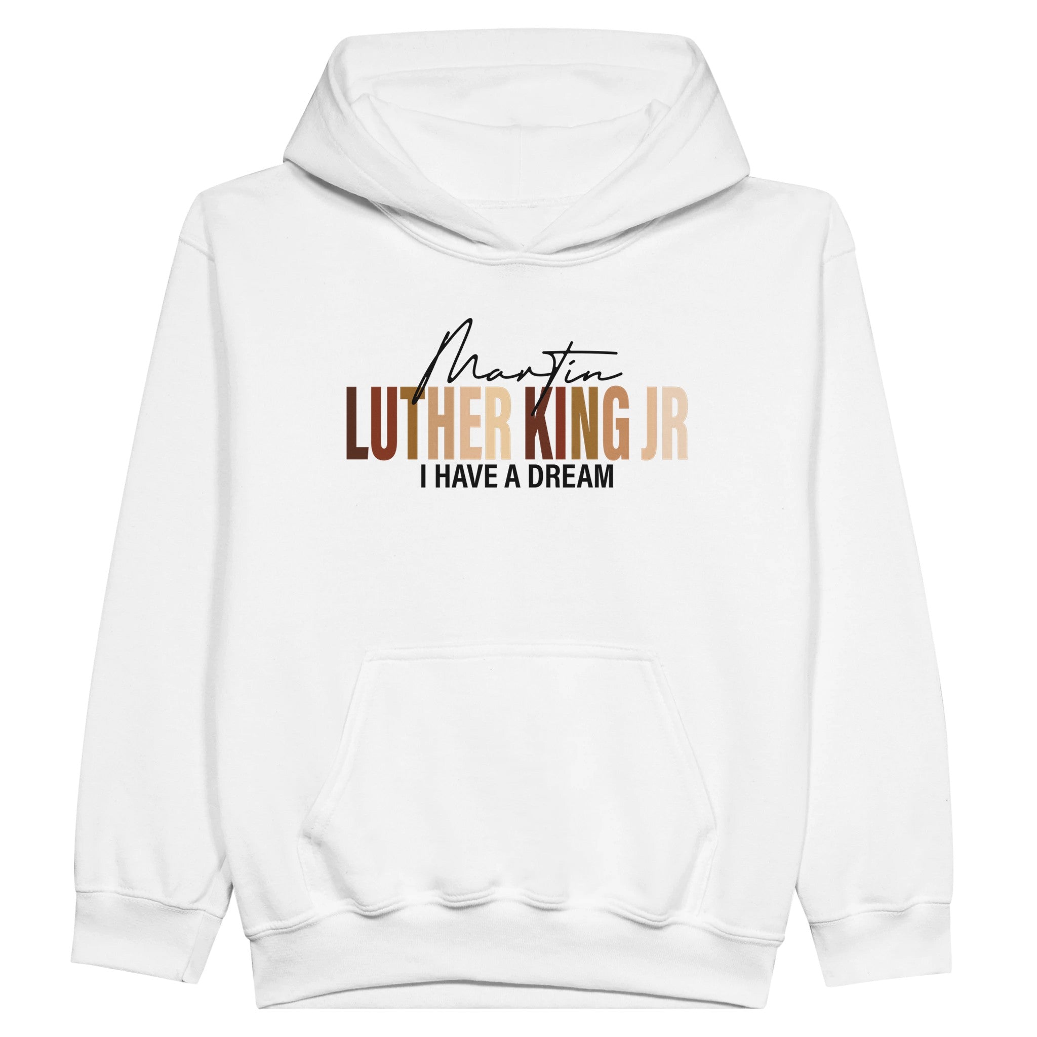 Melanin Shades Martin Luther King Jr. Design Hoodie For Kids - Prideful Roots