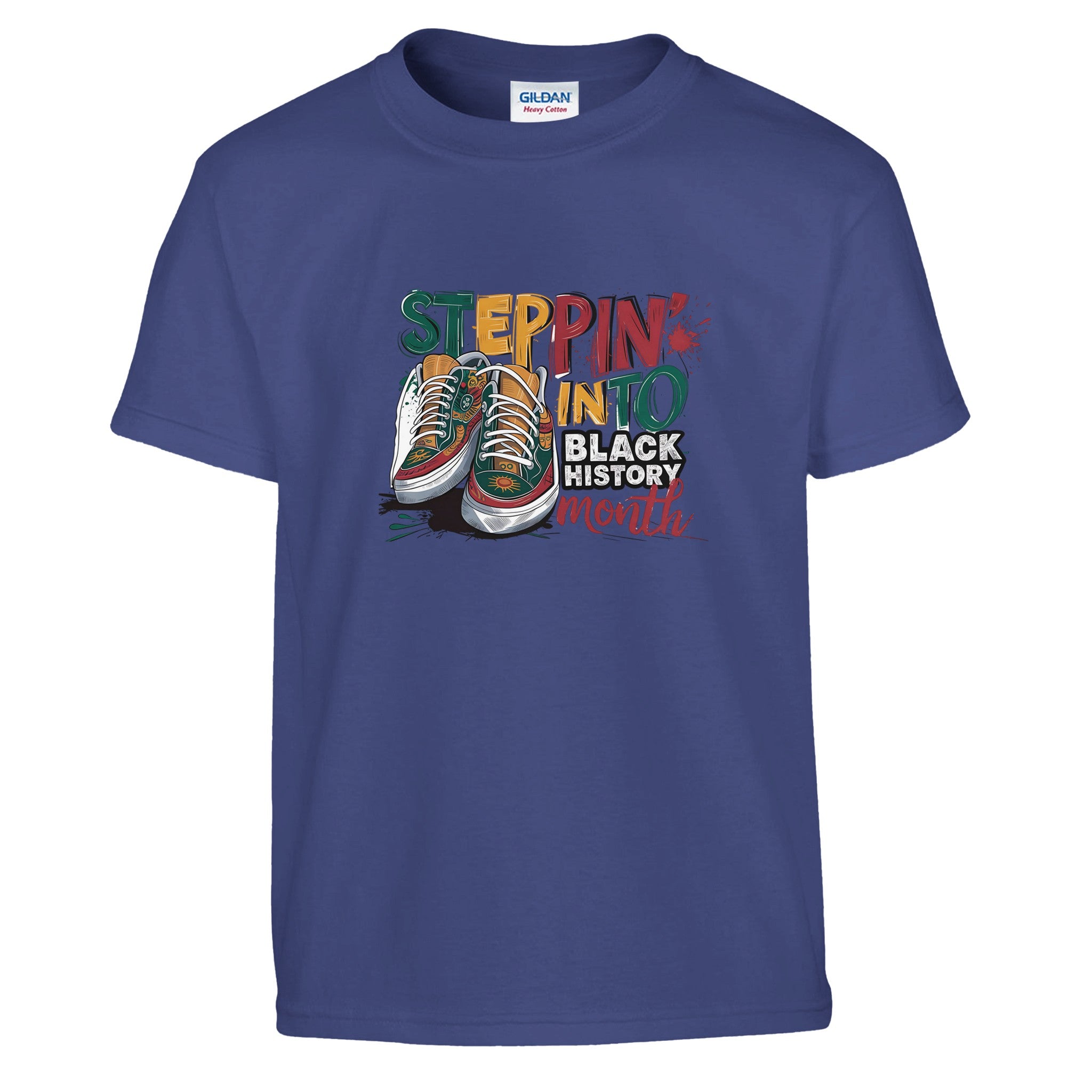 Stepping Into Black History Month T-shirt For Kids - Prideful Roots