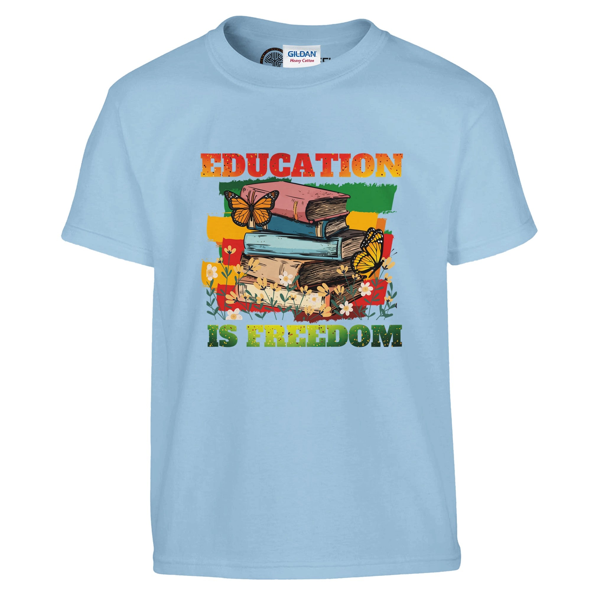 Education is Freedom | Black HistoryT-shirt For Kids - Prideful Roots