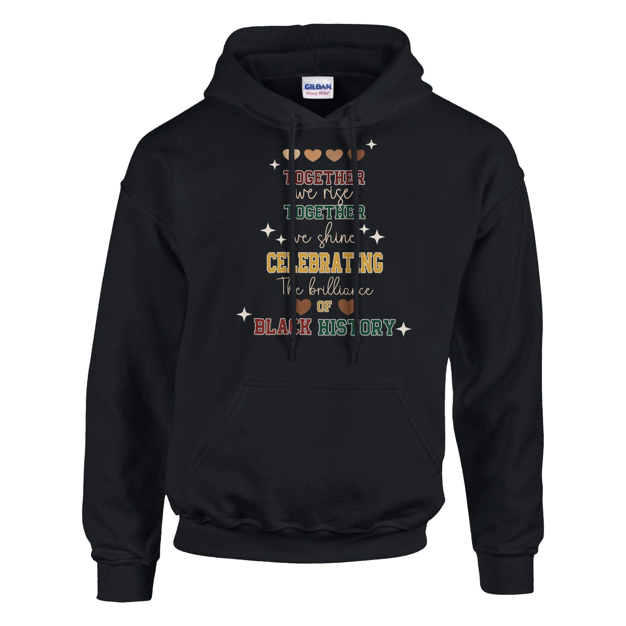 Together We Rise, Celebrating Black History Hoodie For Men & Women - Prideful Roots