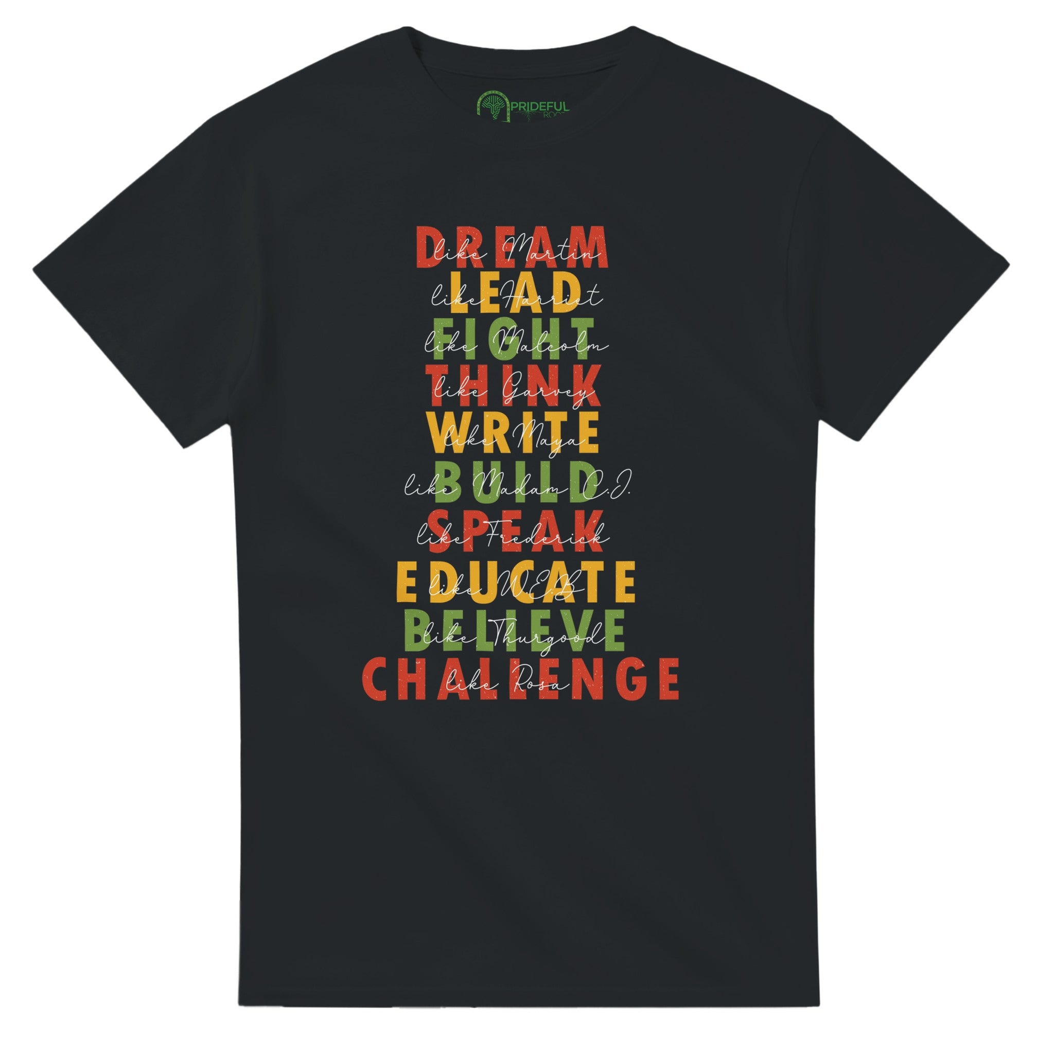 Great African American Leaders Black History Month T-shirt For Men & Women - Prideful Roots