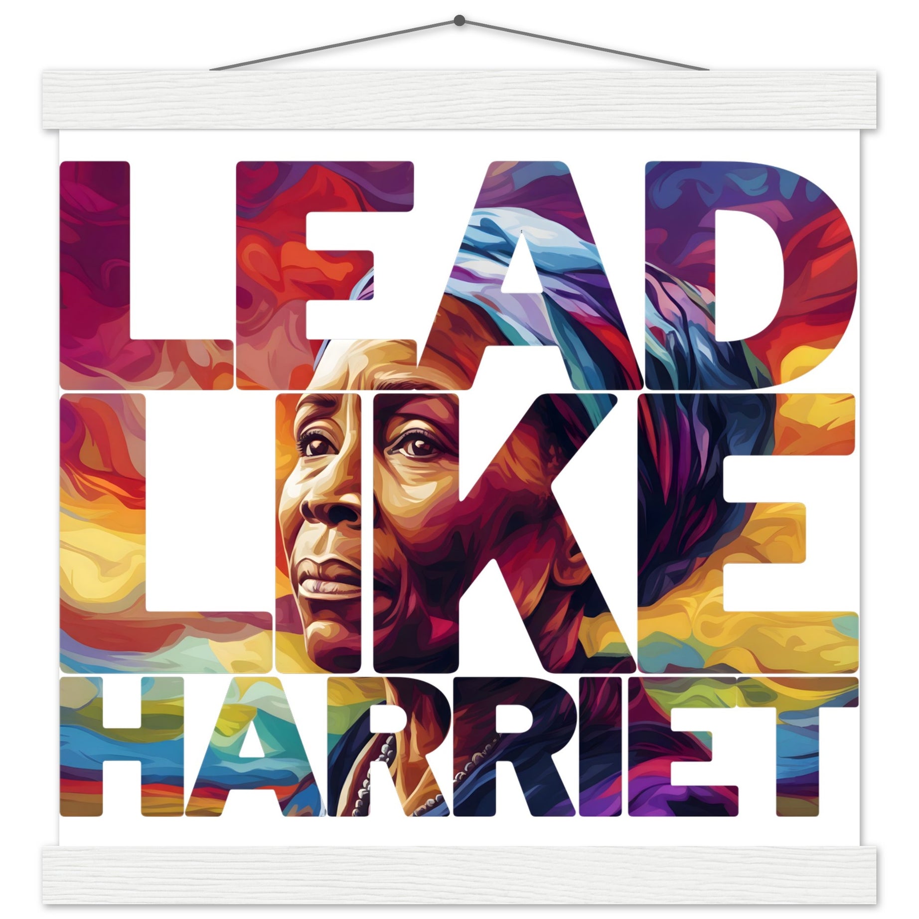 Lead Like Harriet | Black History Wall Art – Framed, Unframed, or Magnetic Hanger - Prideful Roots