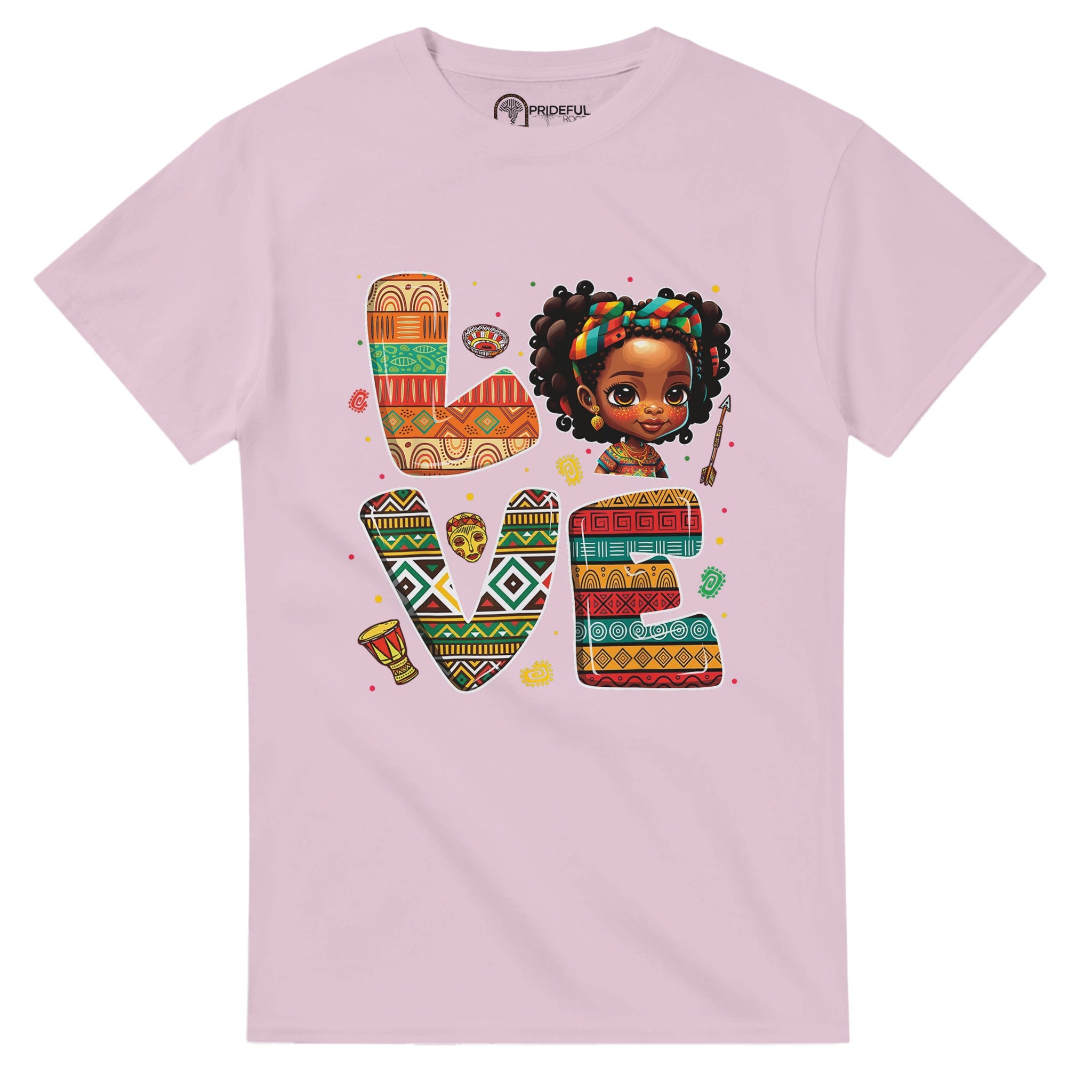 "Love" Afro Girl Vibes T-shirt For Men & Women - Prideful Roots