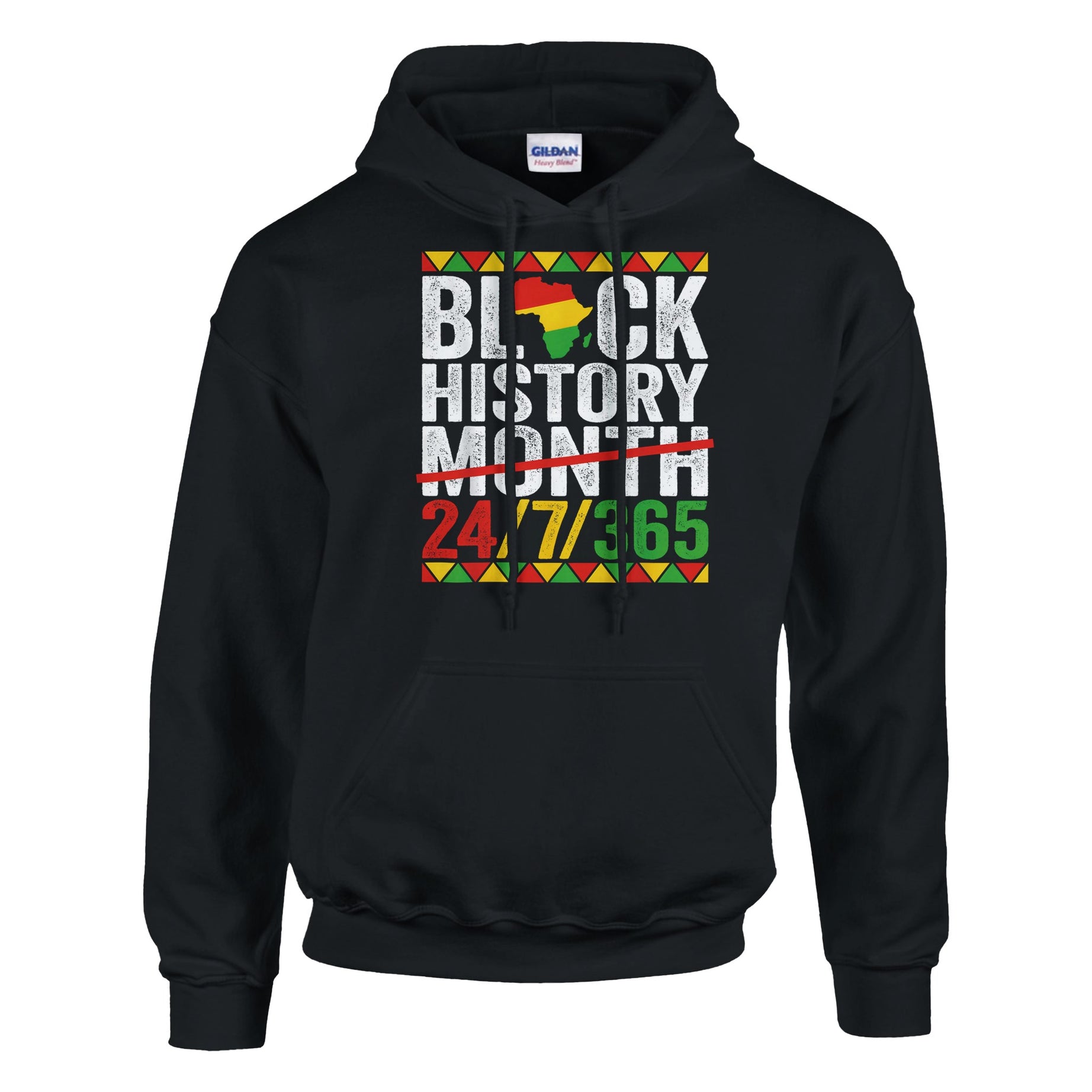 Black History Month 24/7/365 Hoodie For Men & Women - Prideful Roots