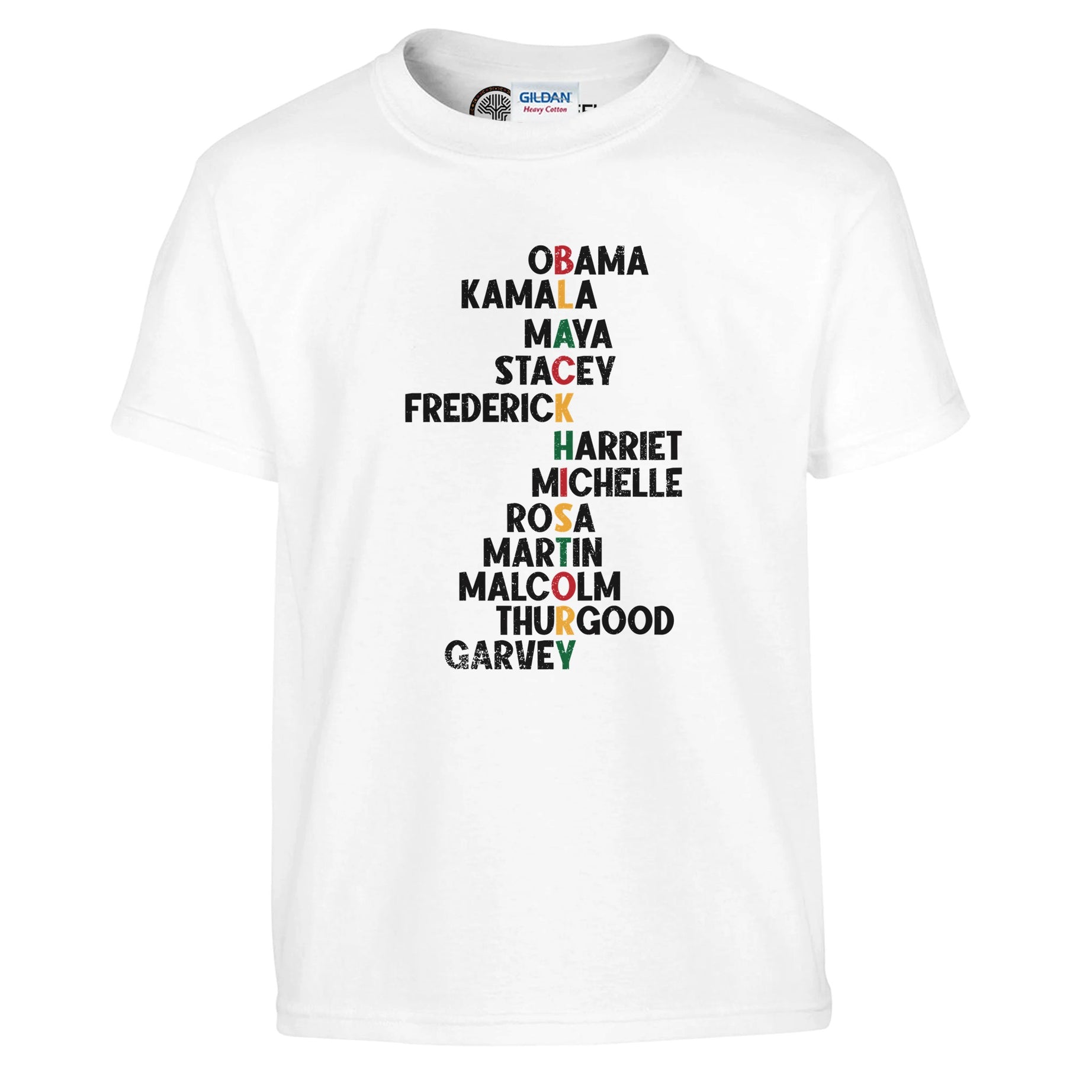 Black History Icons - Obama Kamala Maya Stacey T-shirt For Kids - Prideful Roots